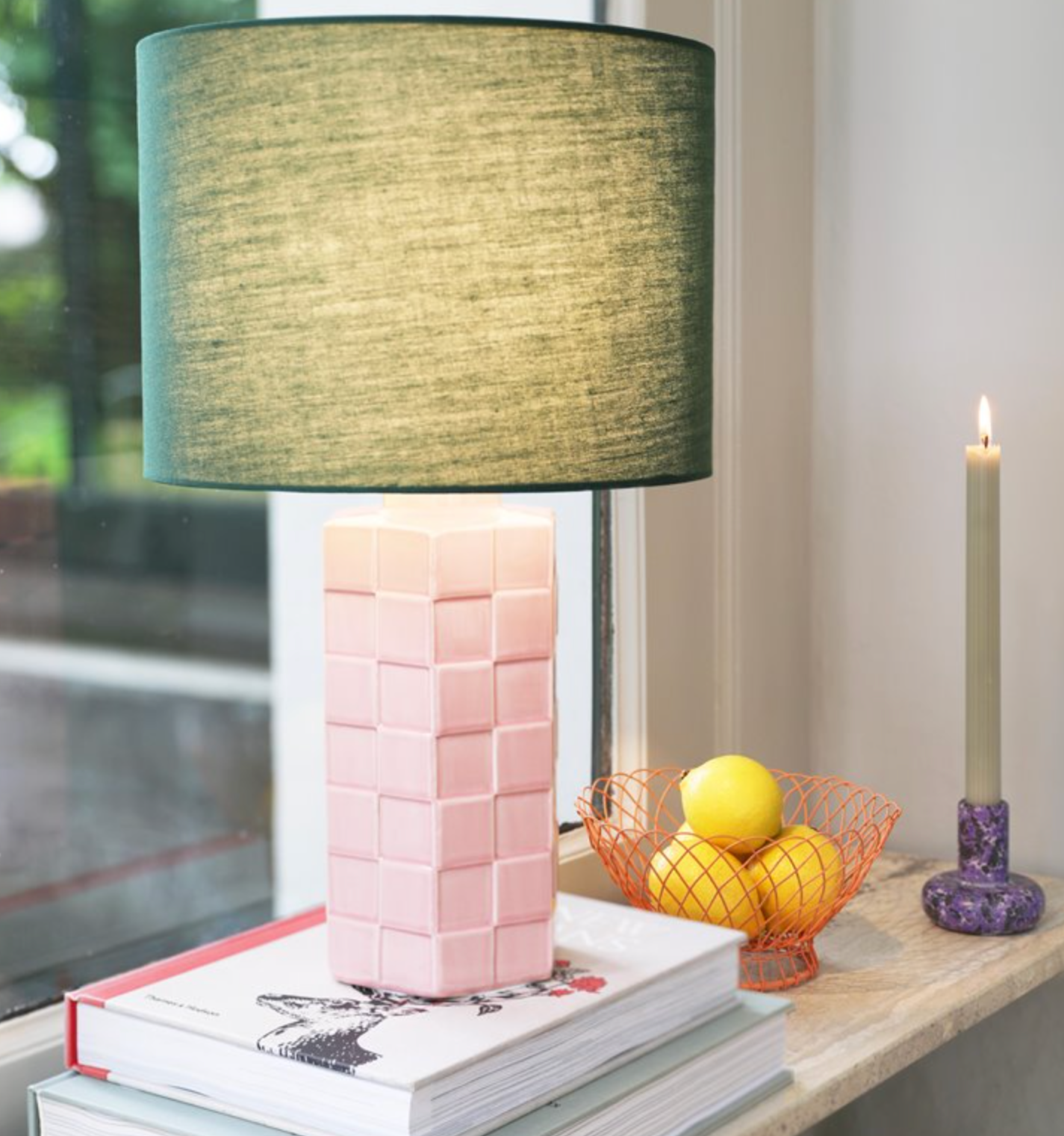 Lamp Check Pink