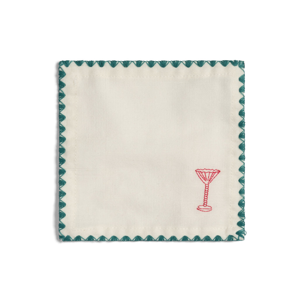 Napkin Cocktail ZigZag Set/4