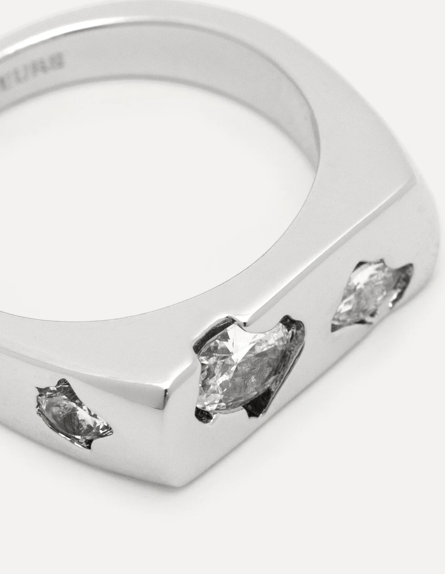 Claire Rectangle Ring Silver