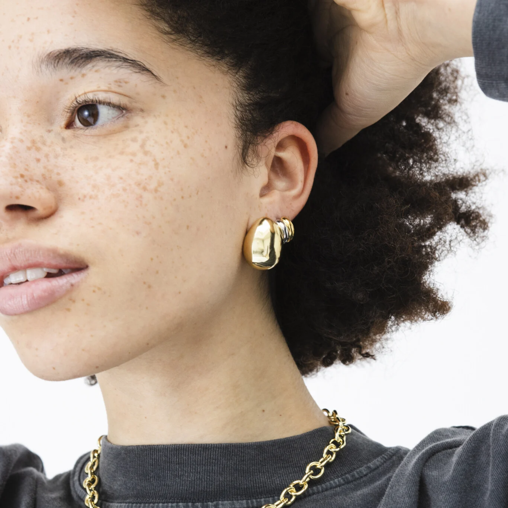 Fara Chunky Drop Set Gold