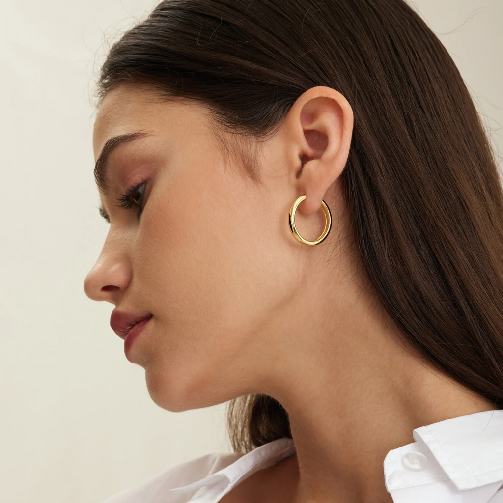 Fara Hoop Set Earrings Gold M