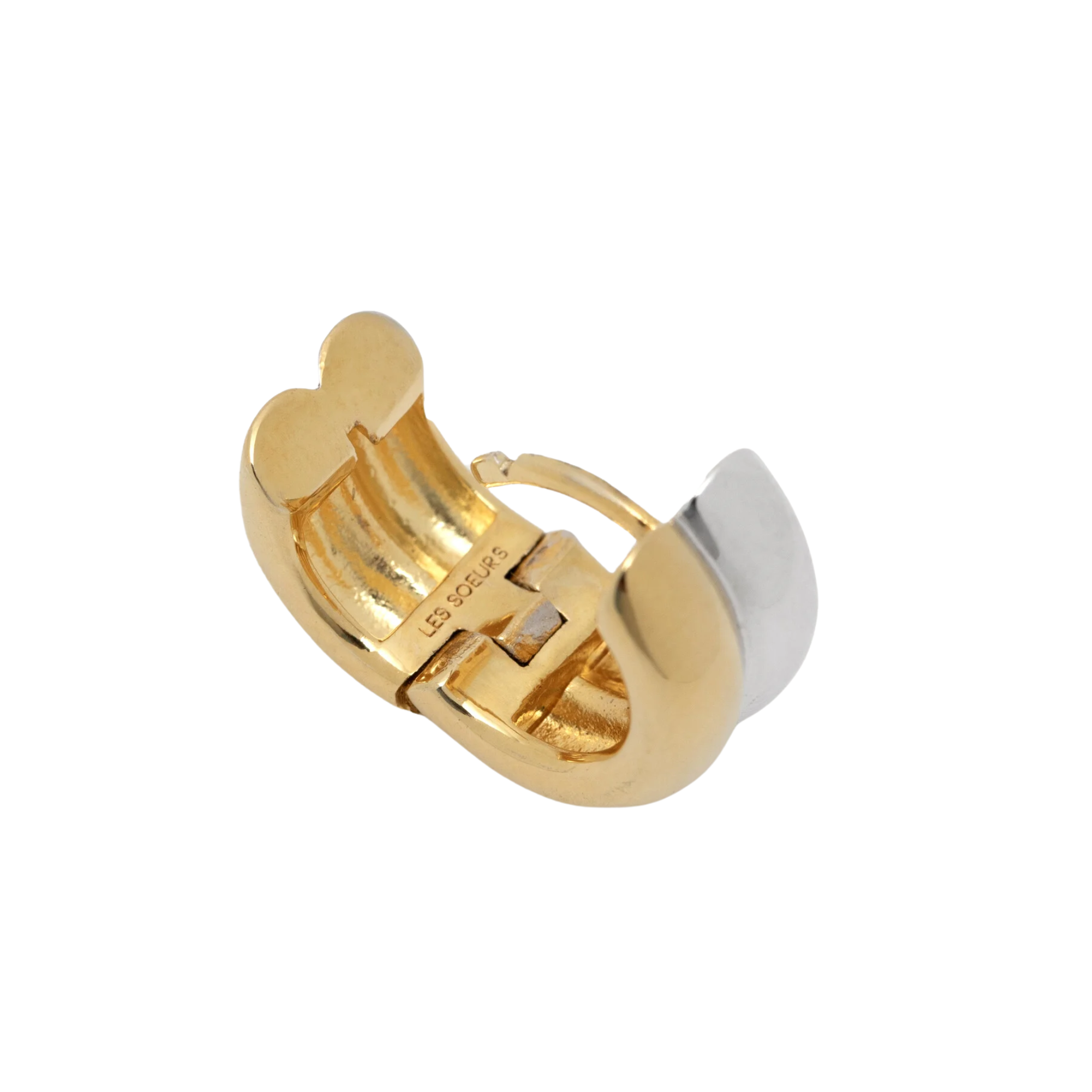 Ferdi Double Huggie Combi Earring