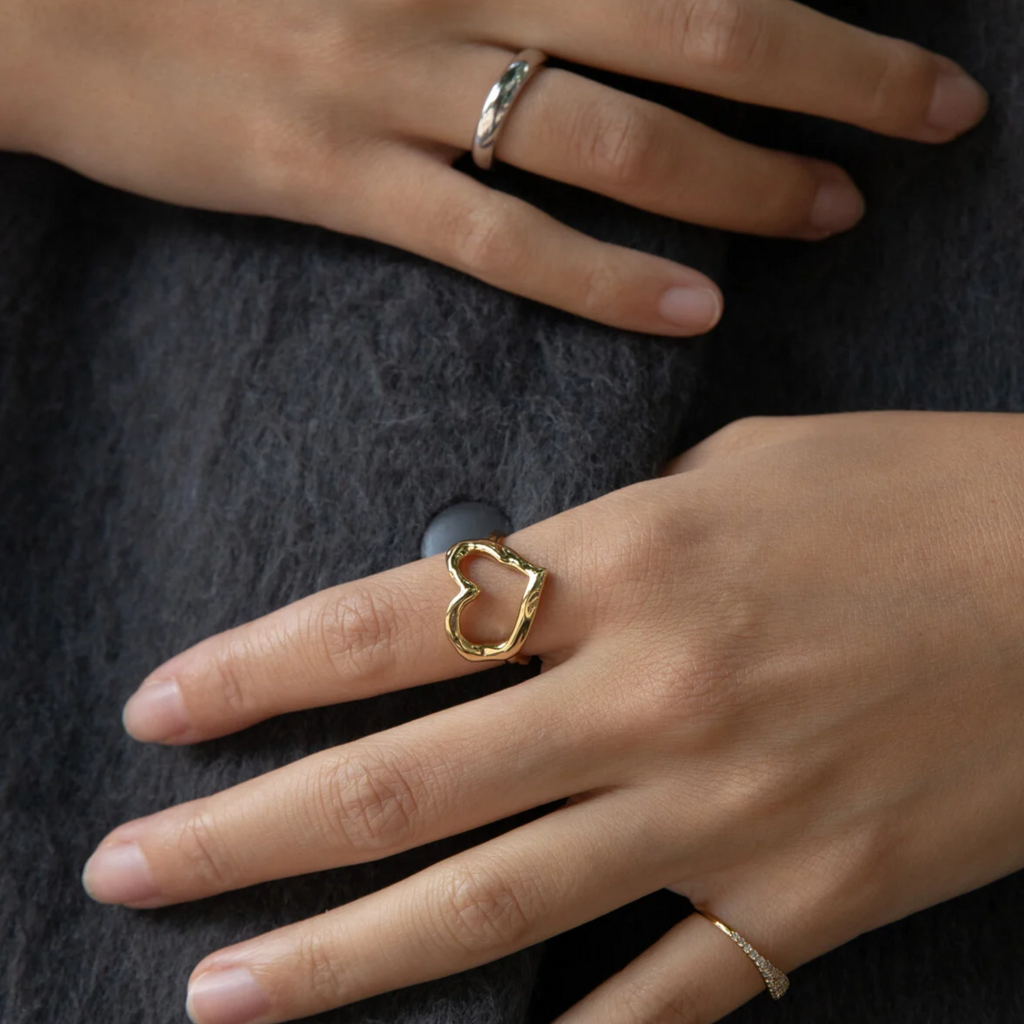 Gwen Heart Ring Goud