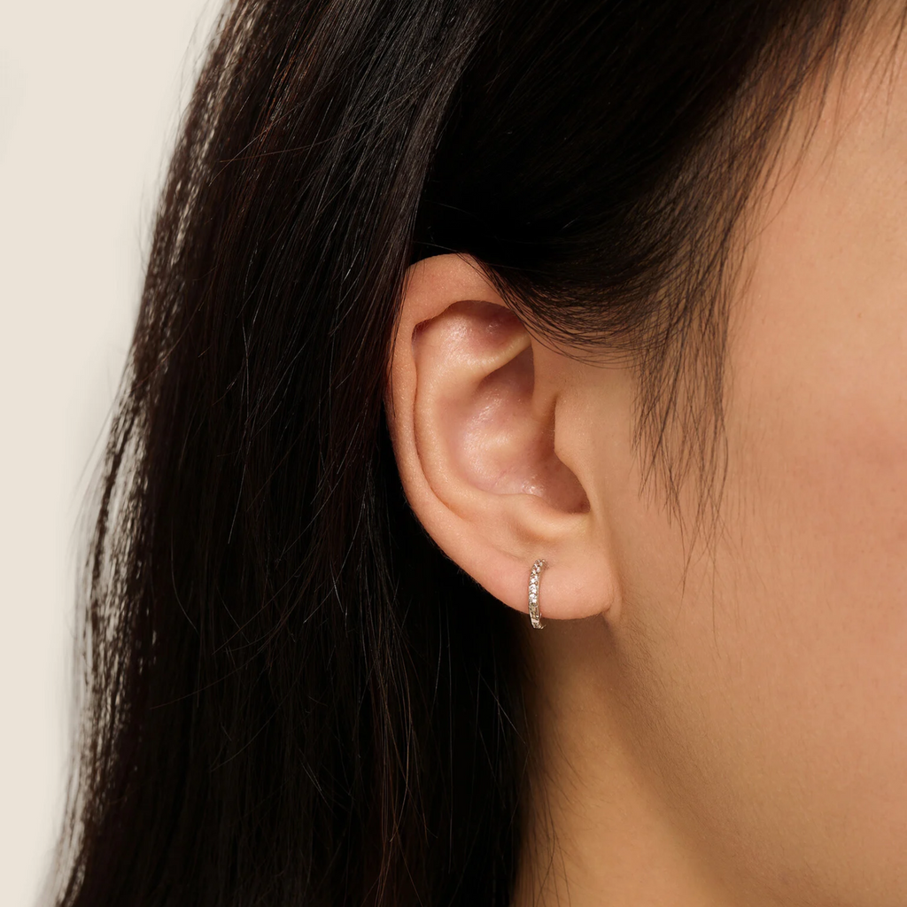 Jeanne Mini Strass Silver Clear