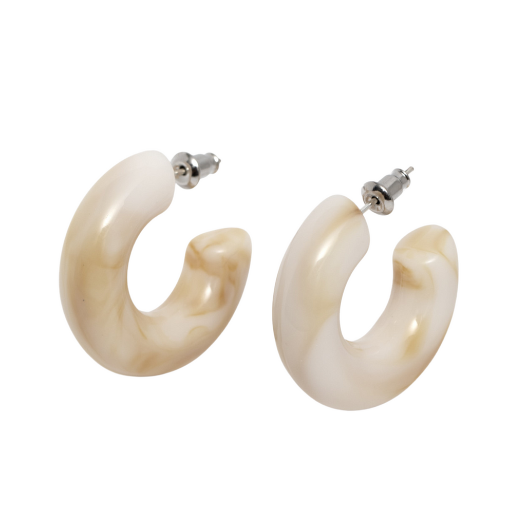 Melany Set Earrings Cream