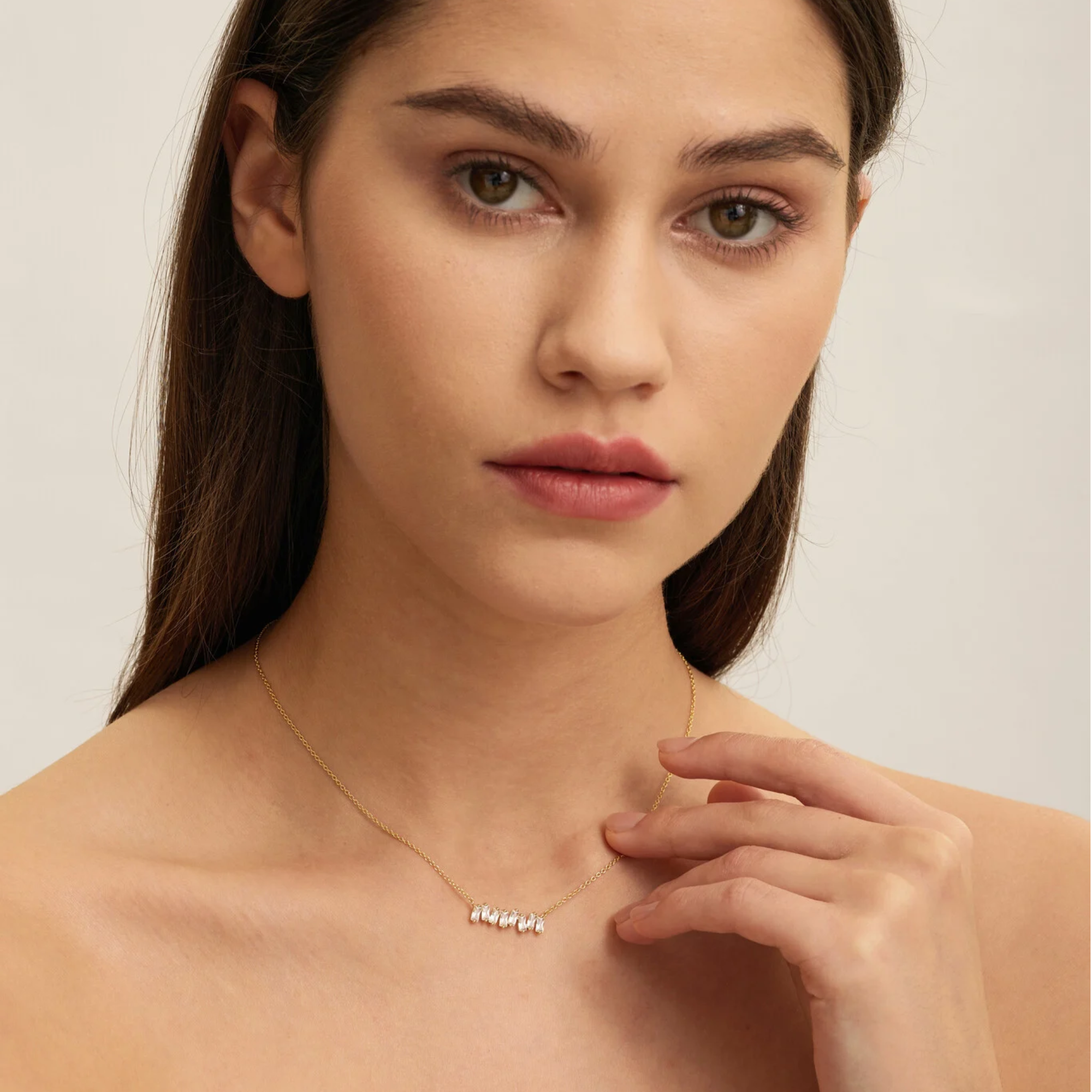 Roma Baguette Necklace