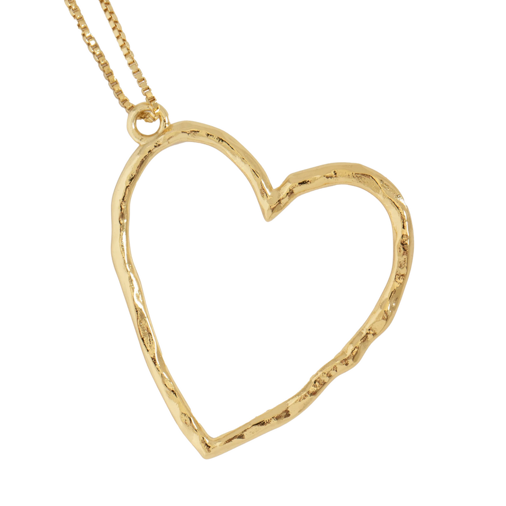 Roni Heart Necklace Gold