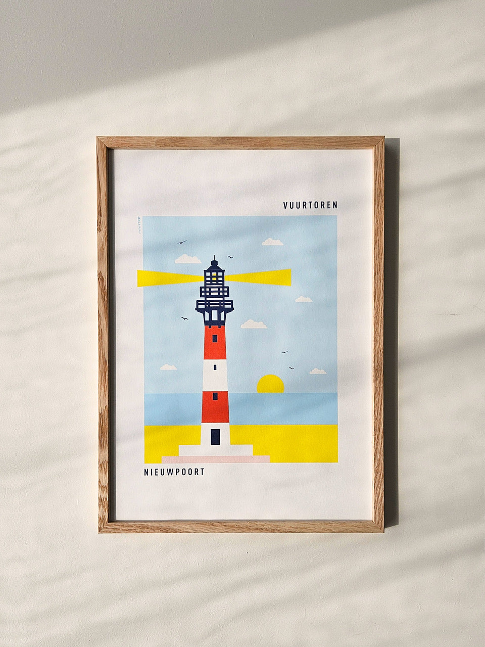 Vuurtoren Nieuwpoort Poster