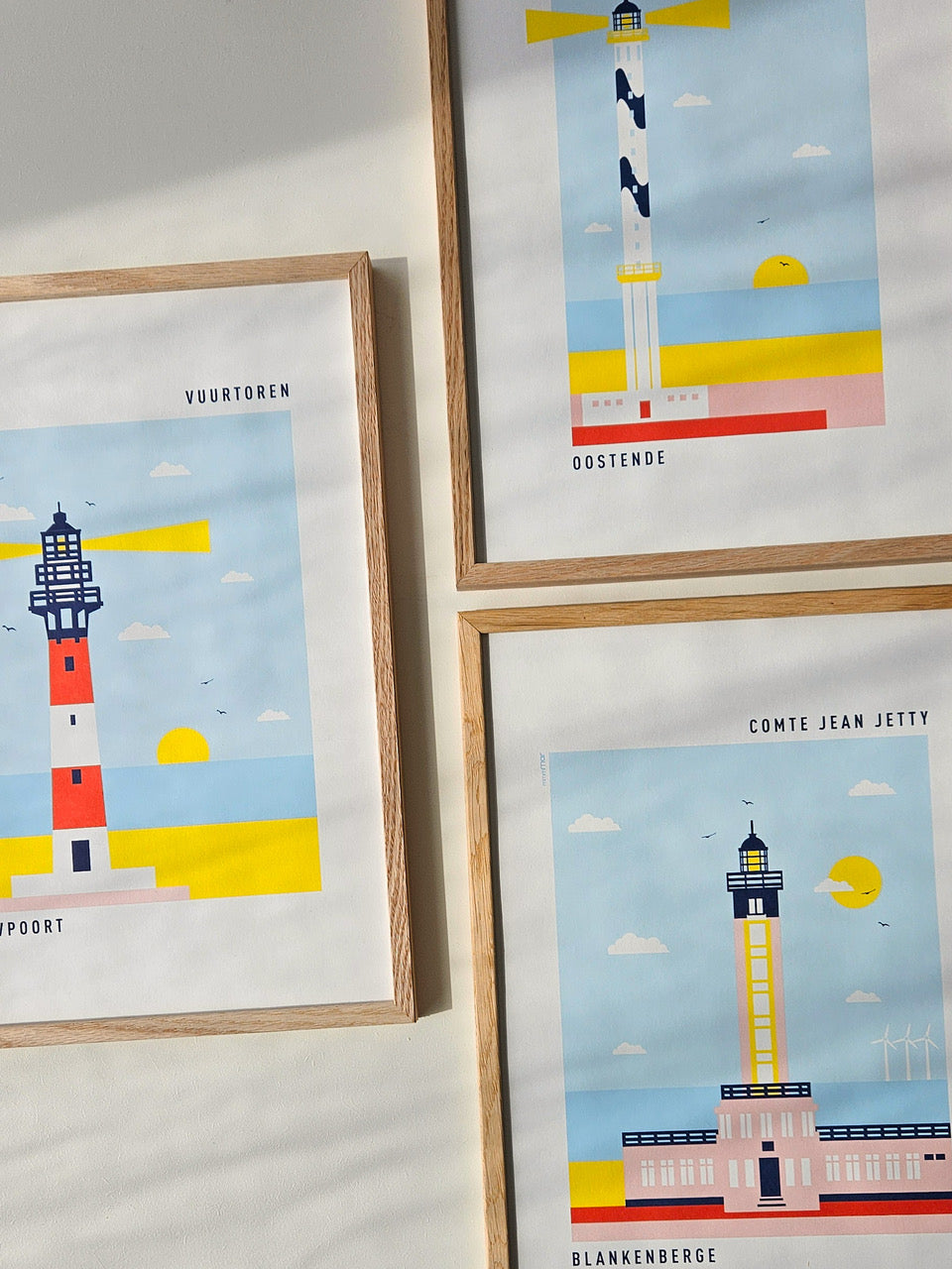 Vuurtoren Blankenberge Poster