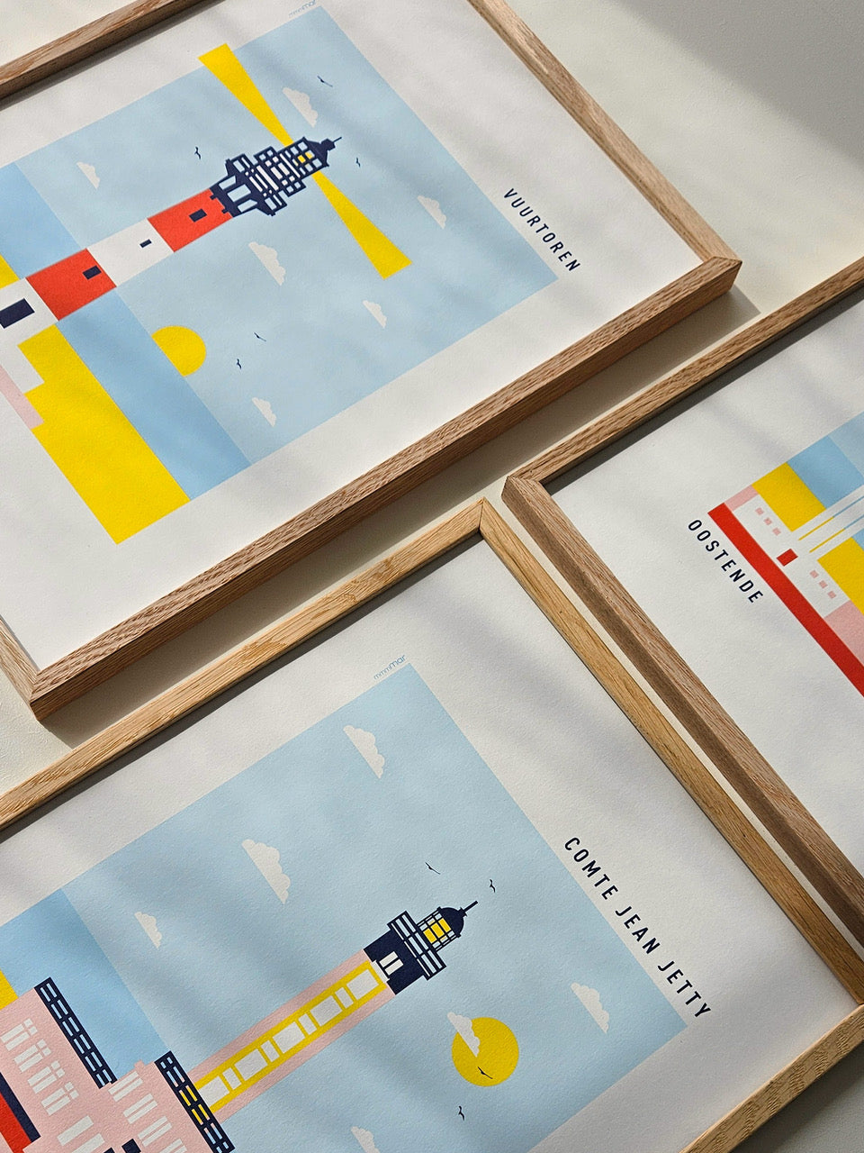 Vuurtoren Blankenberge Poster