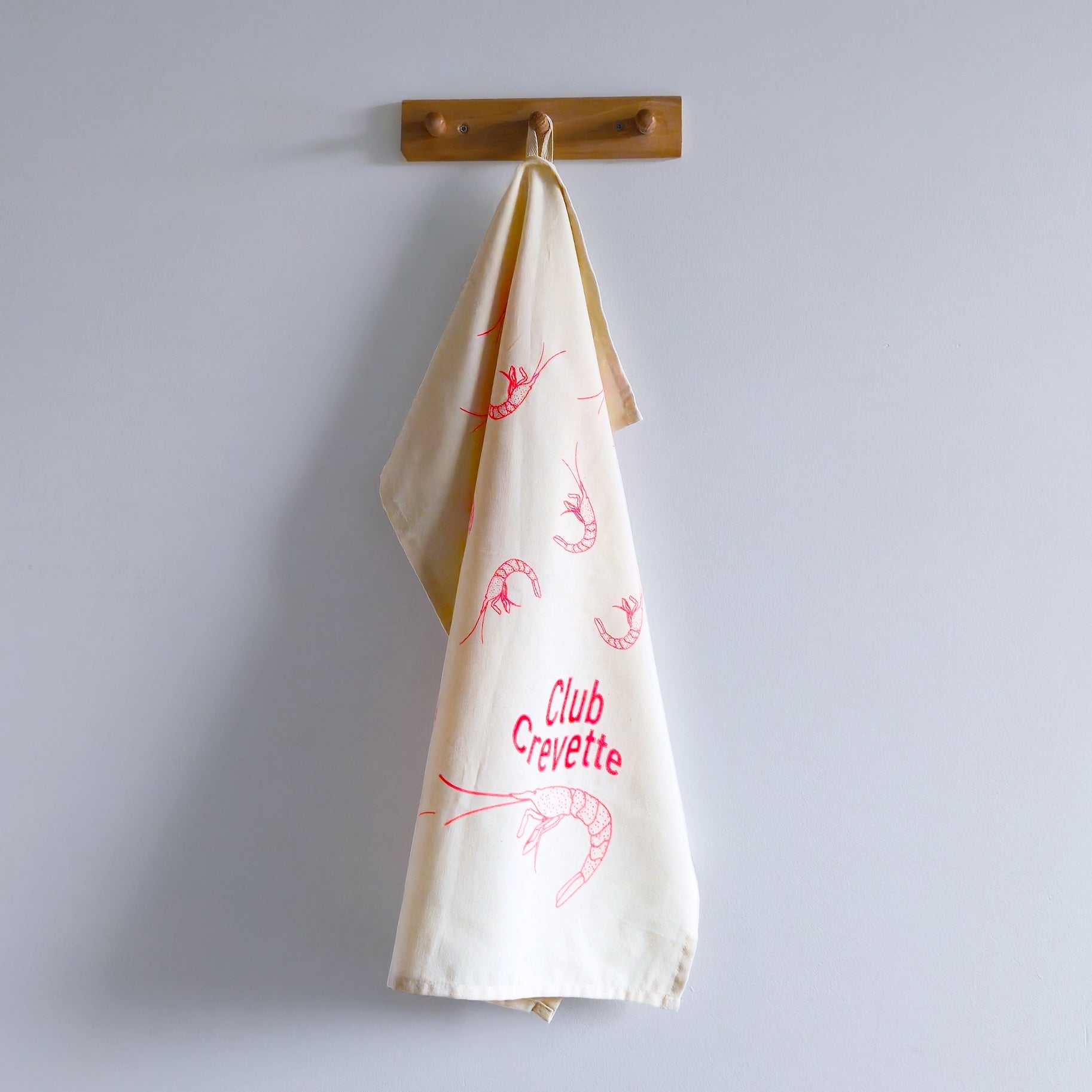 Theedoek Club Crevette Oranje