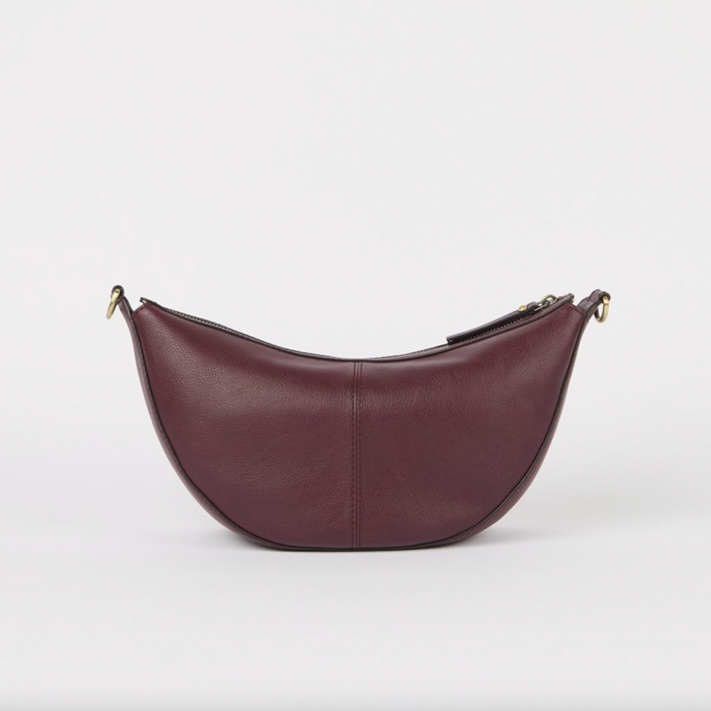 Leo Dark Cherry Soft Grain Leather w/ Twisted Handle