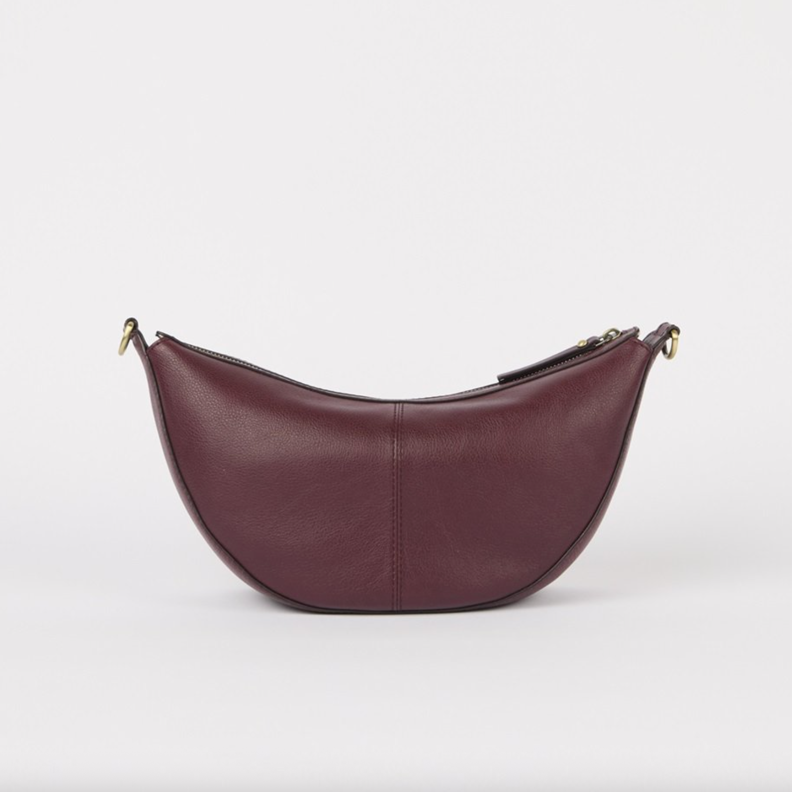 Leo Dark Cherry Soft Grain Leather w/ Twisted Handle