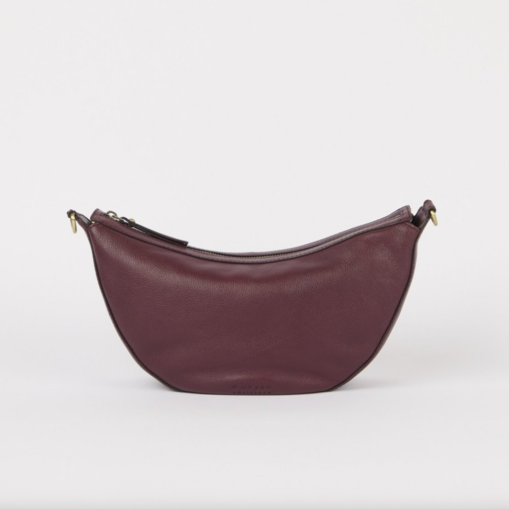 Leo Dark Cherry Soft Grain Leather w/ Twisted Handle