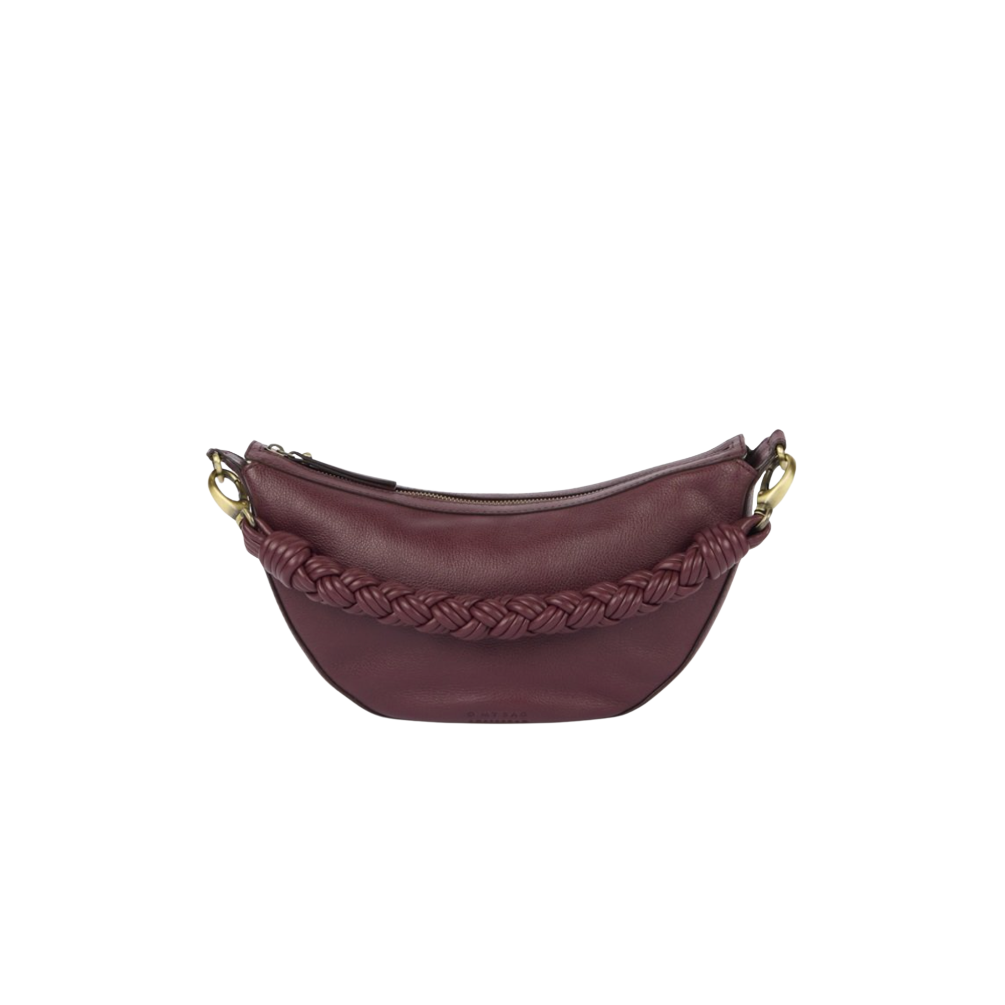 Leo Dark Cherry Soft Grain Leather w/ Twisted Handle