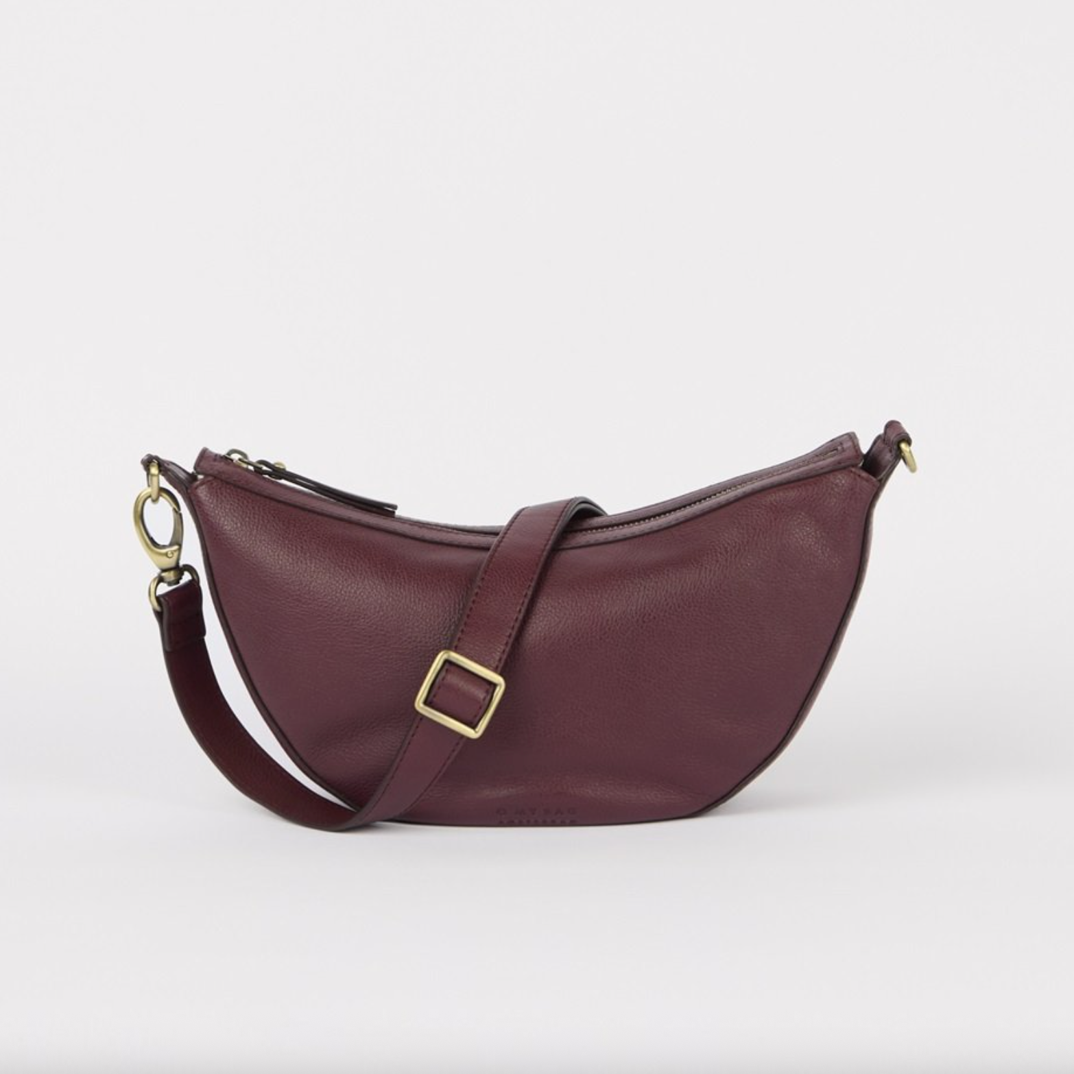 Leo Dark Cherry Soft Grain Leather w/ Twisted Handle