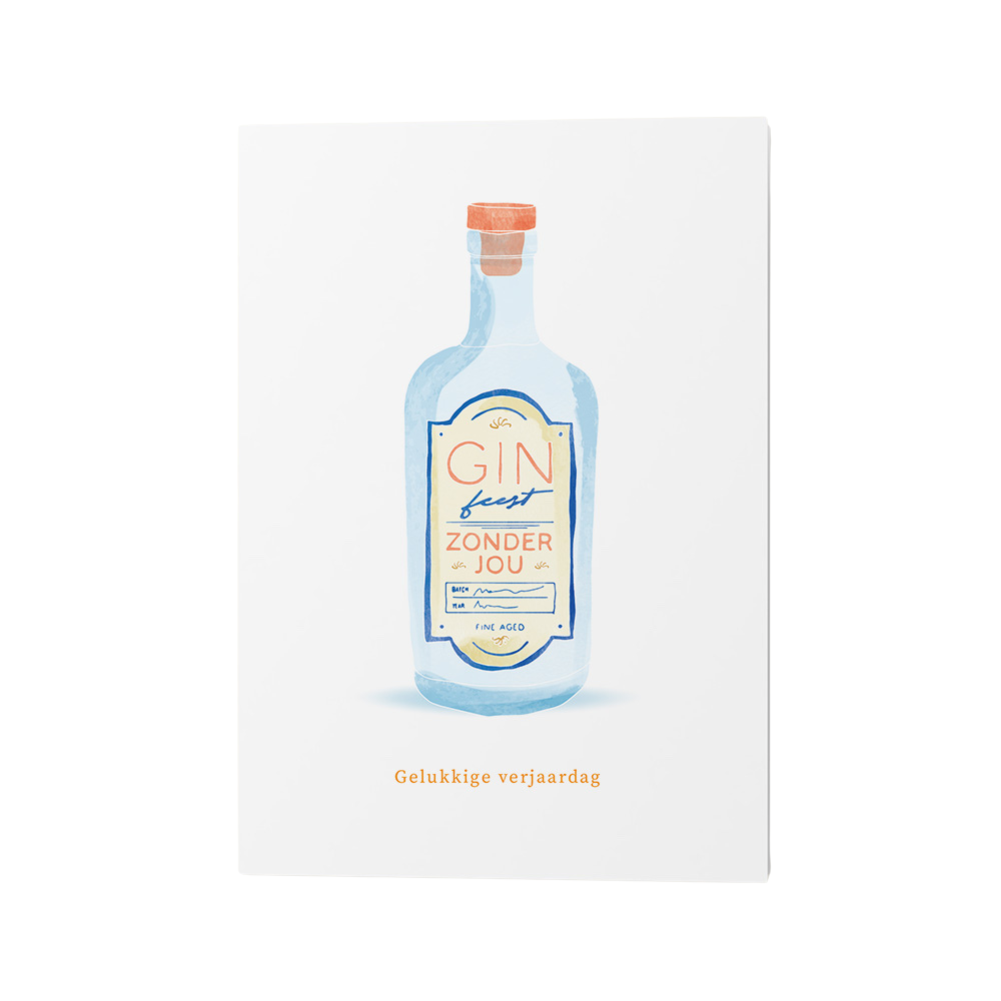 Gin feest zonder jou Wenskaart