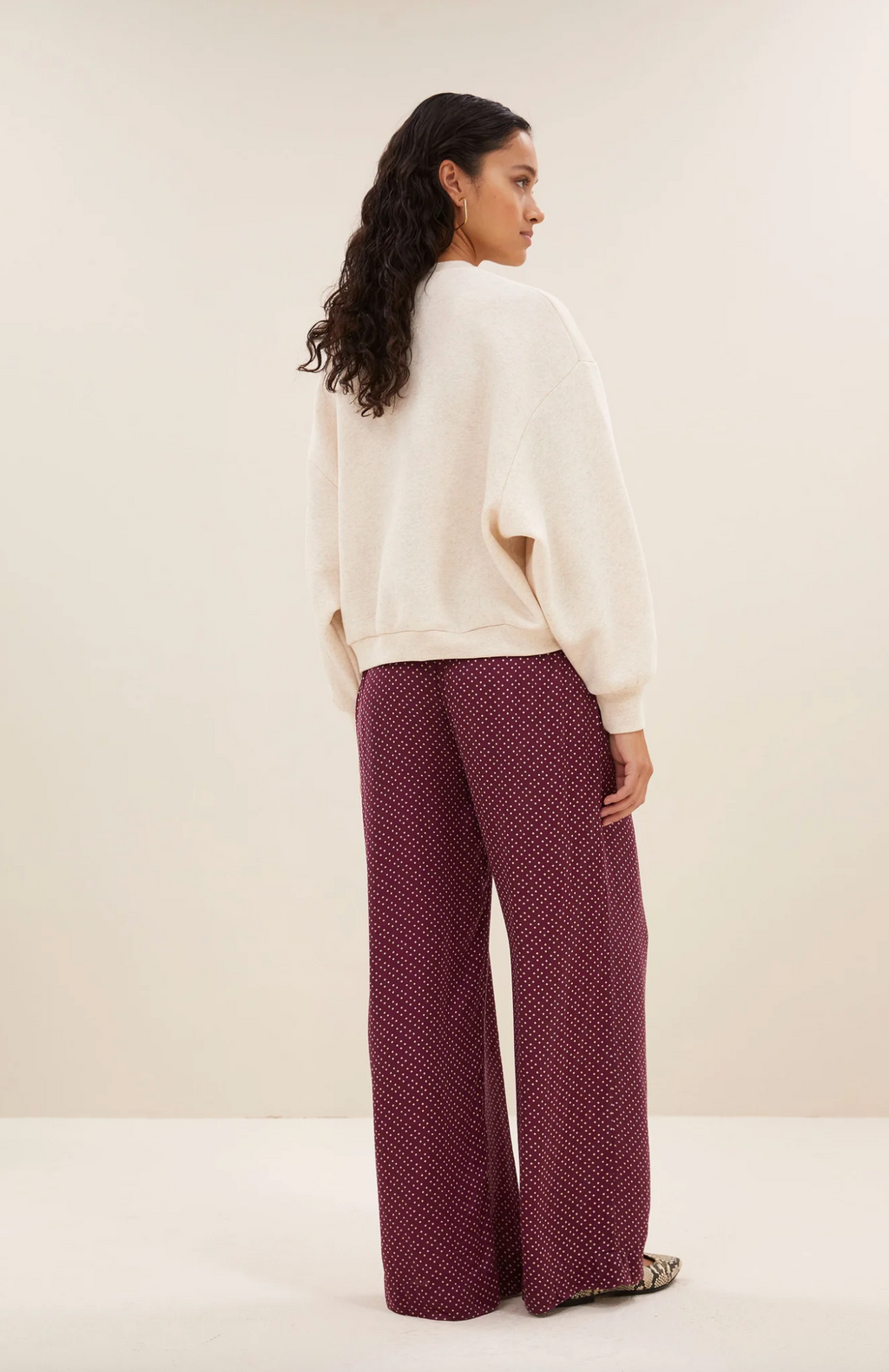 Bibi Patchwork Sweater Oyster