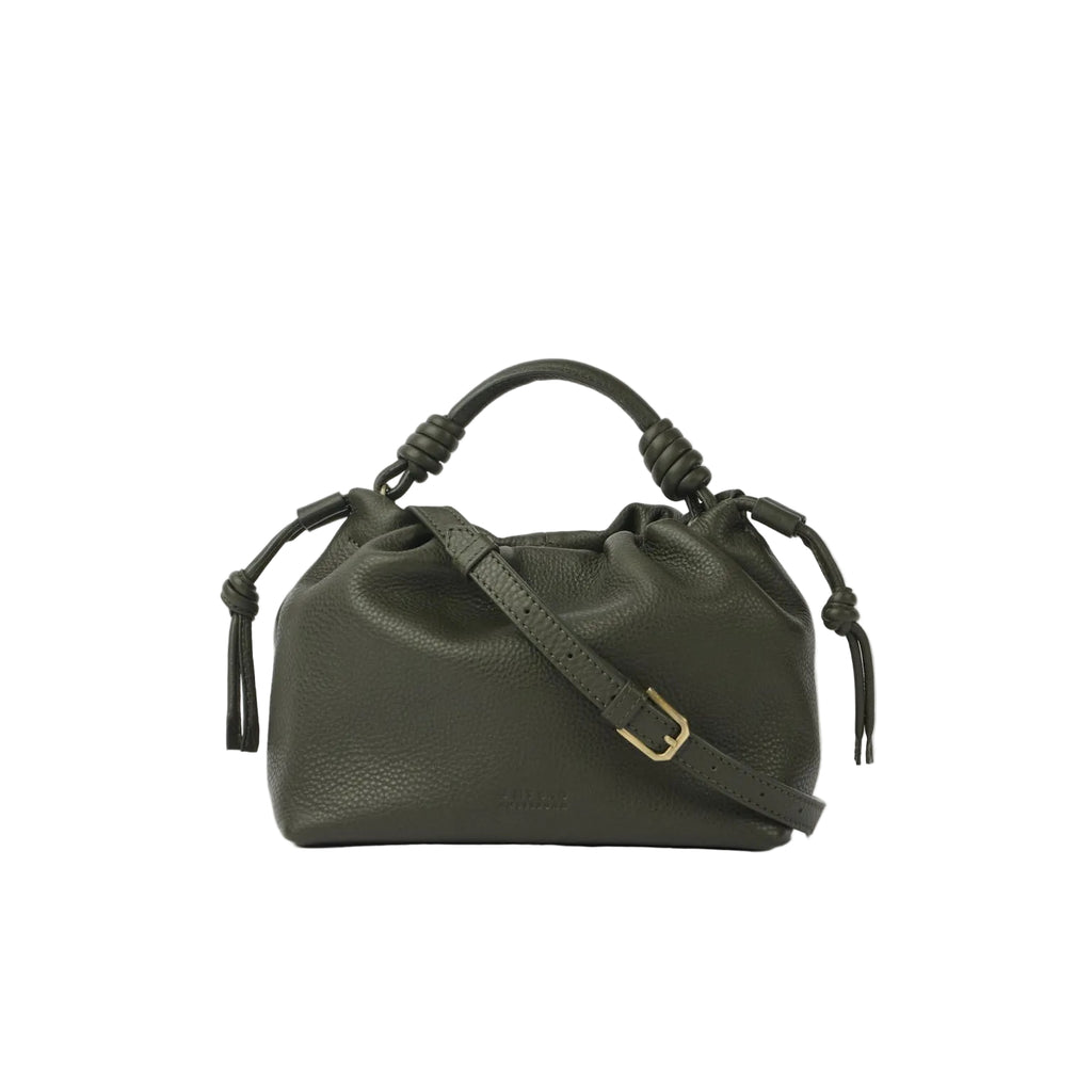 Kiki Mini Moss Soft Grain Leather