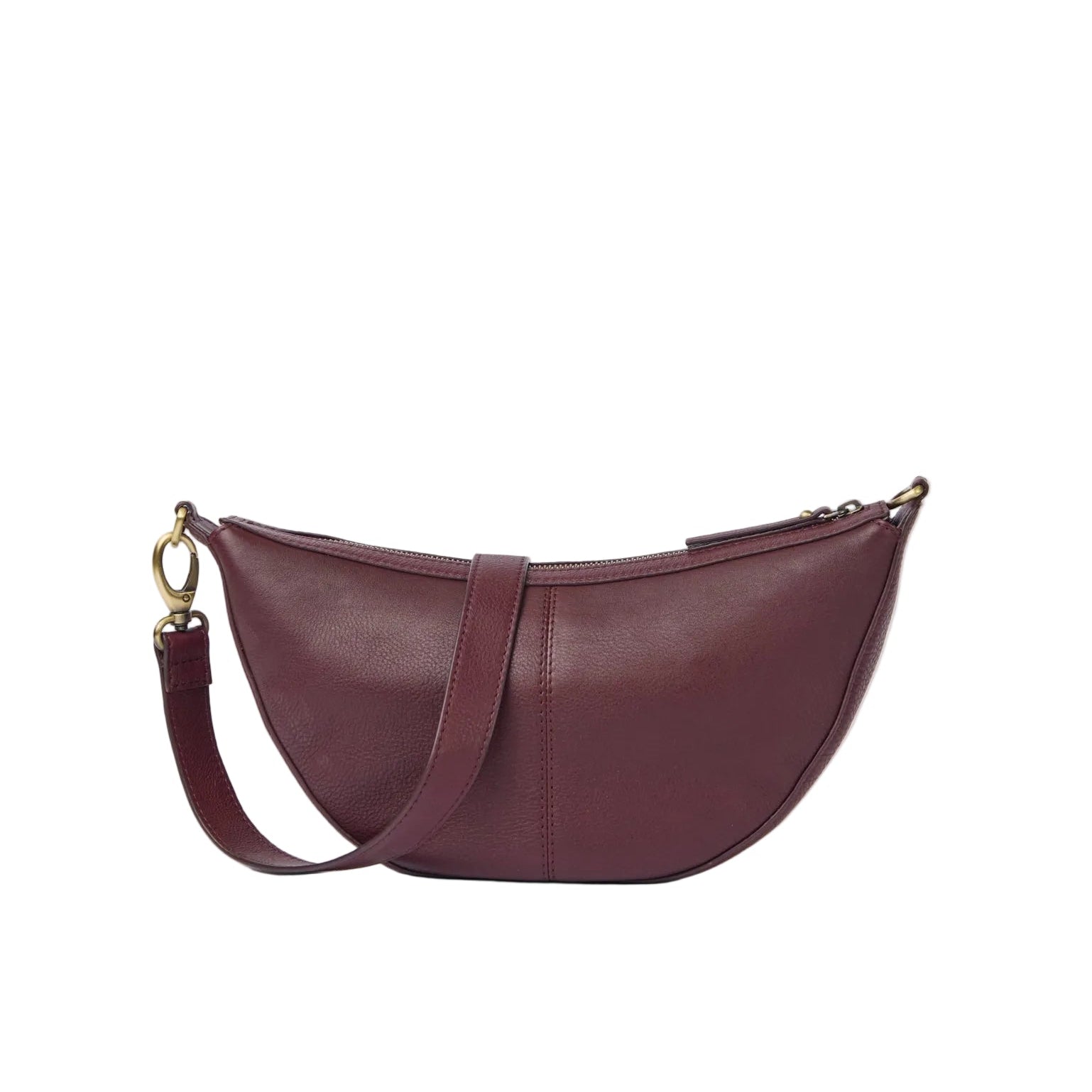 Leo Crossbody Dark Cherry Soft Grain Leather
