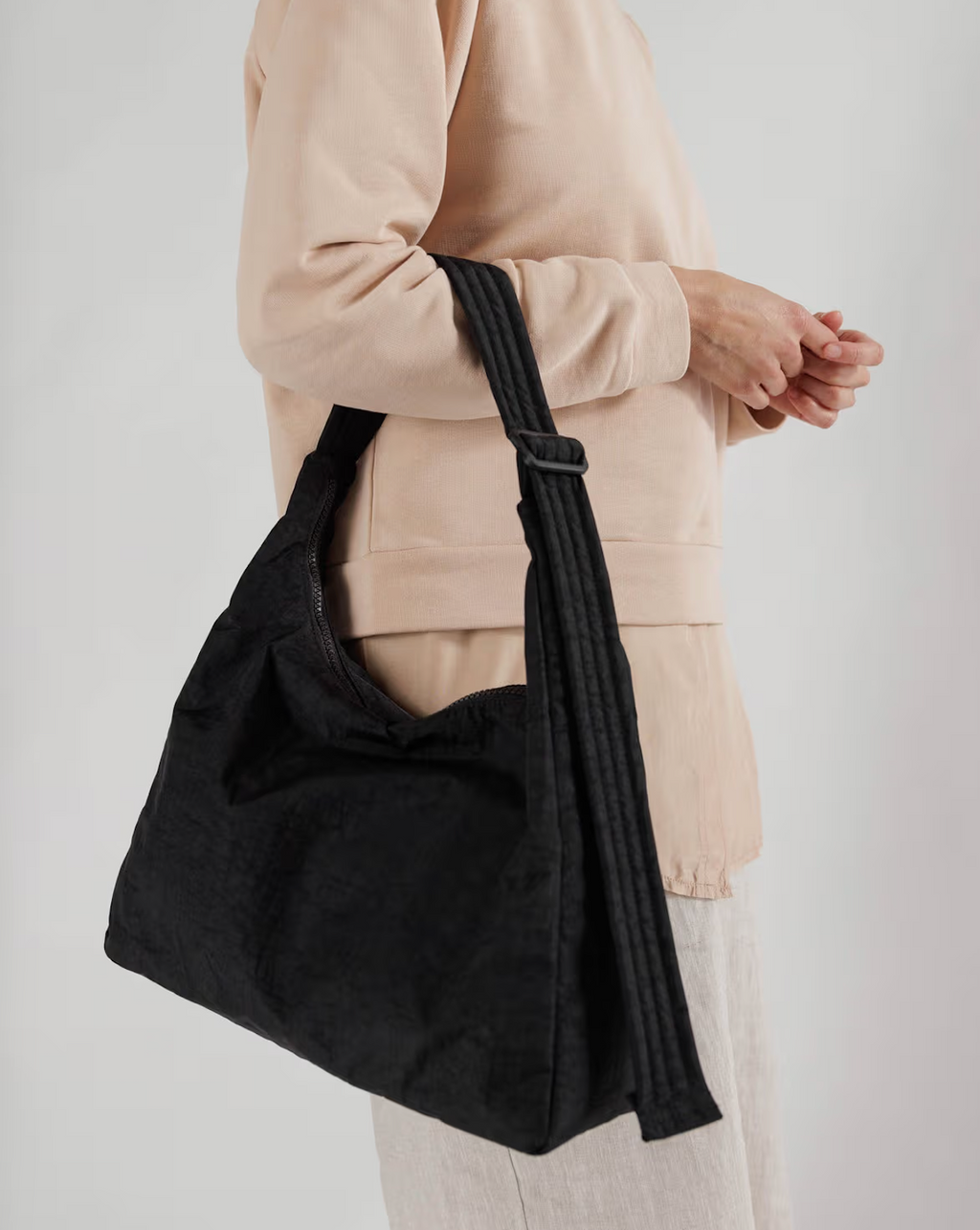 Nylon Schoudertas Black