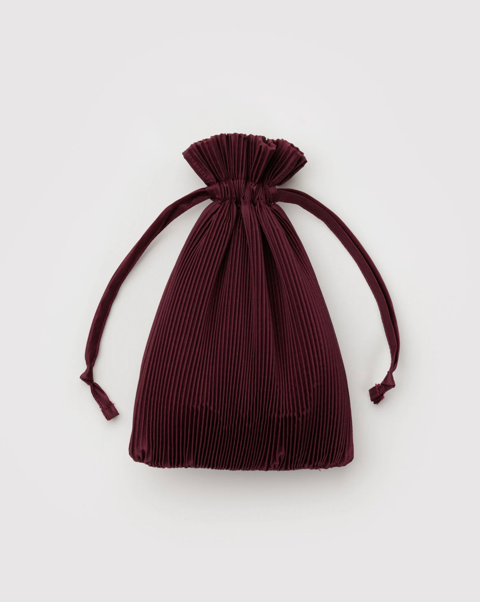 Pleated Baggu Mahogany
