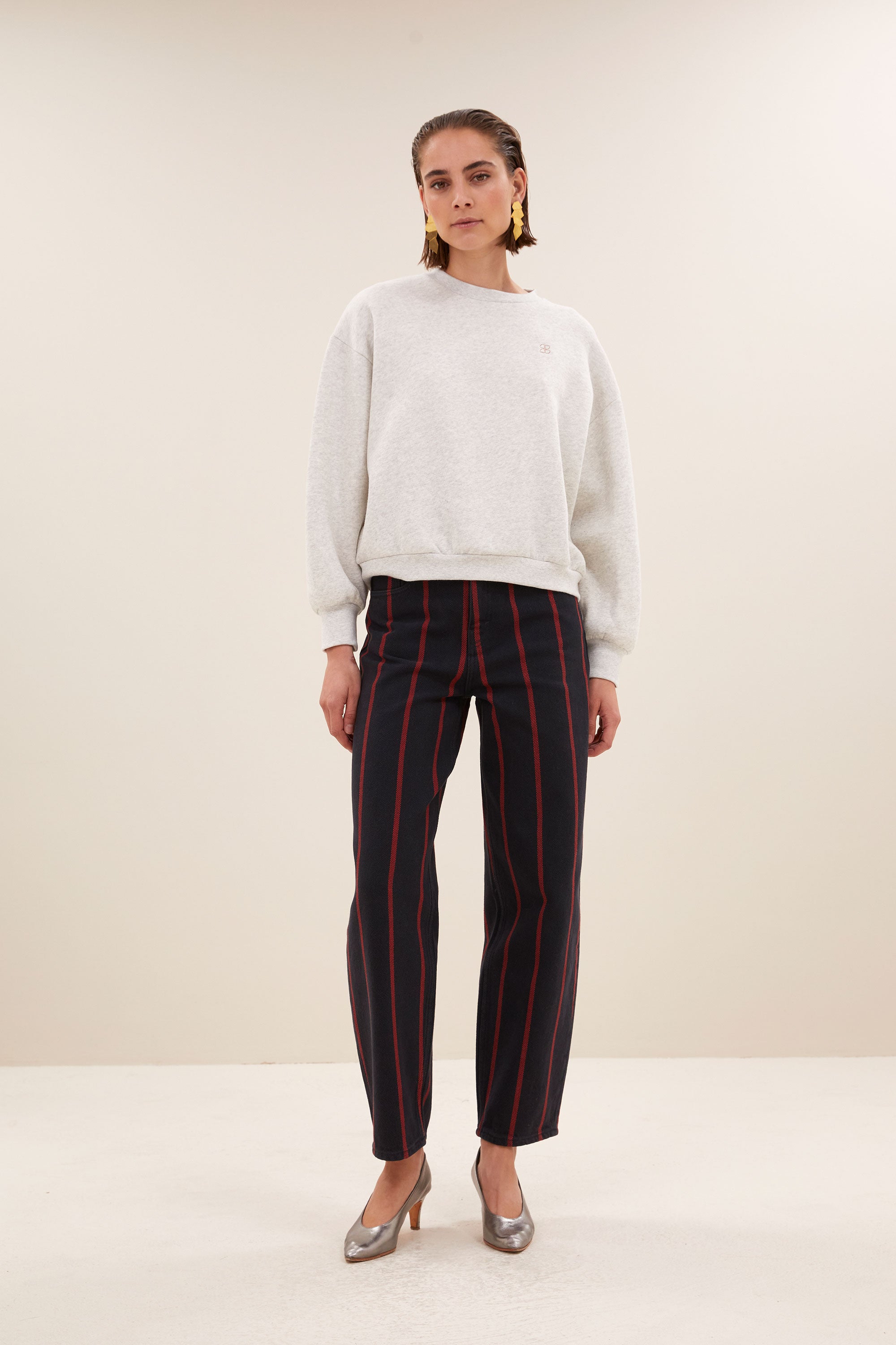 Bibi Sweater Dance Grey Mel.