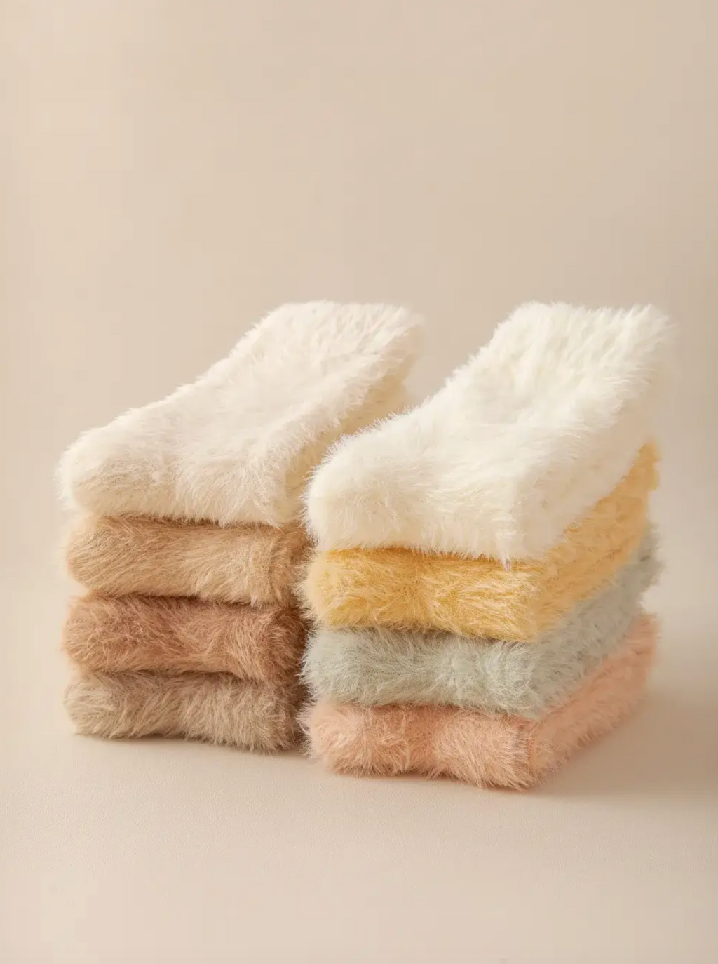 Fuzzy House Socks Rose