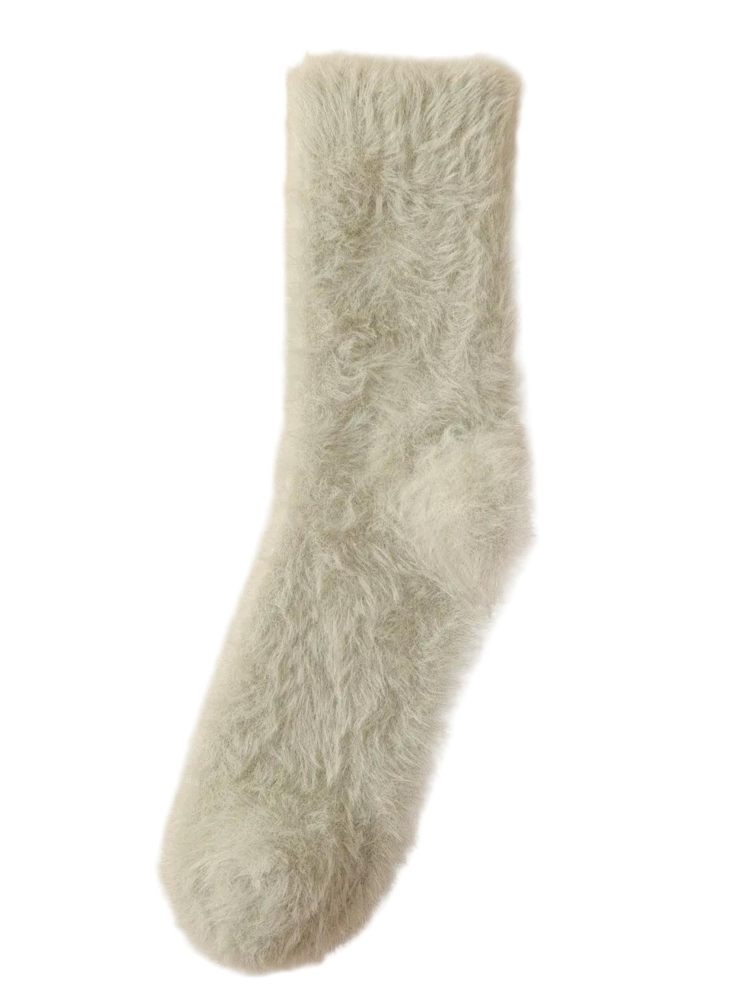 Fuzzy House Socks Green