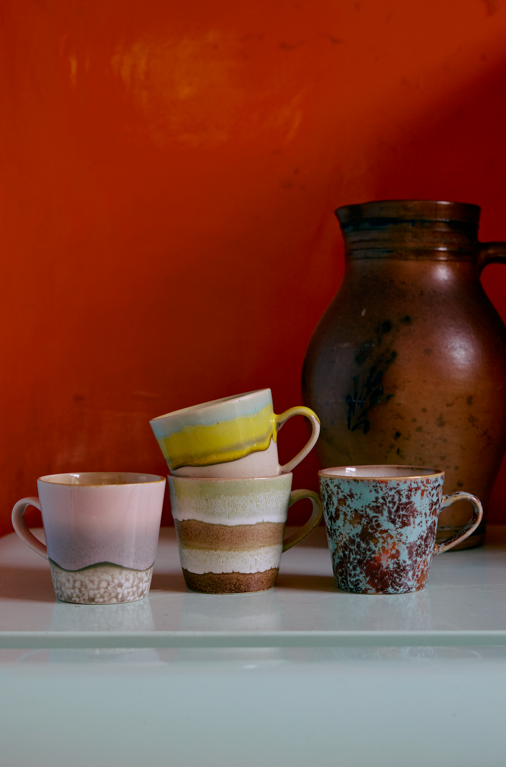 70s Americano Mugs Rococo Set/4