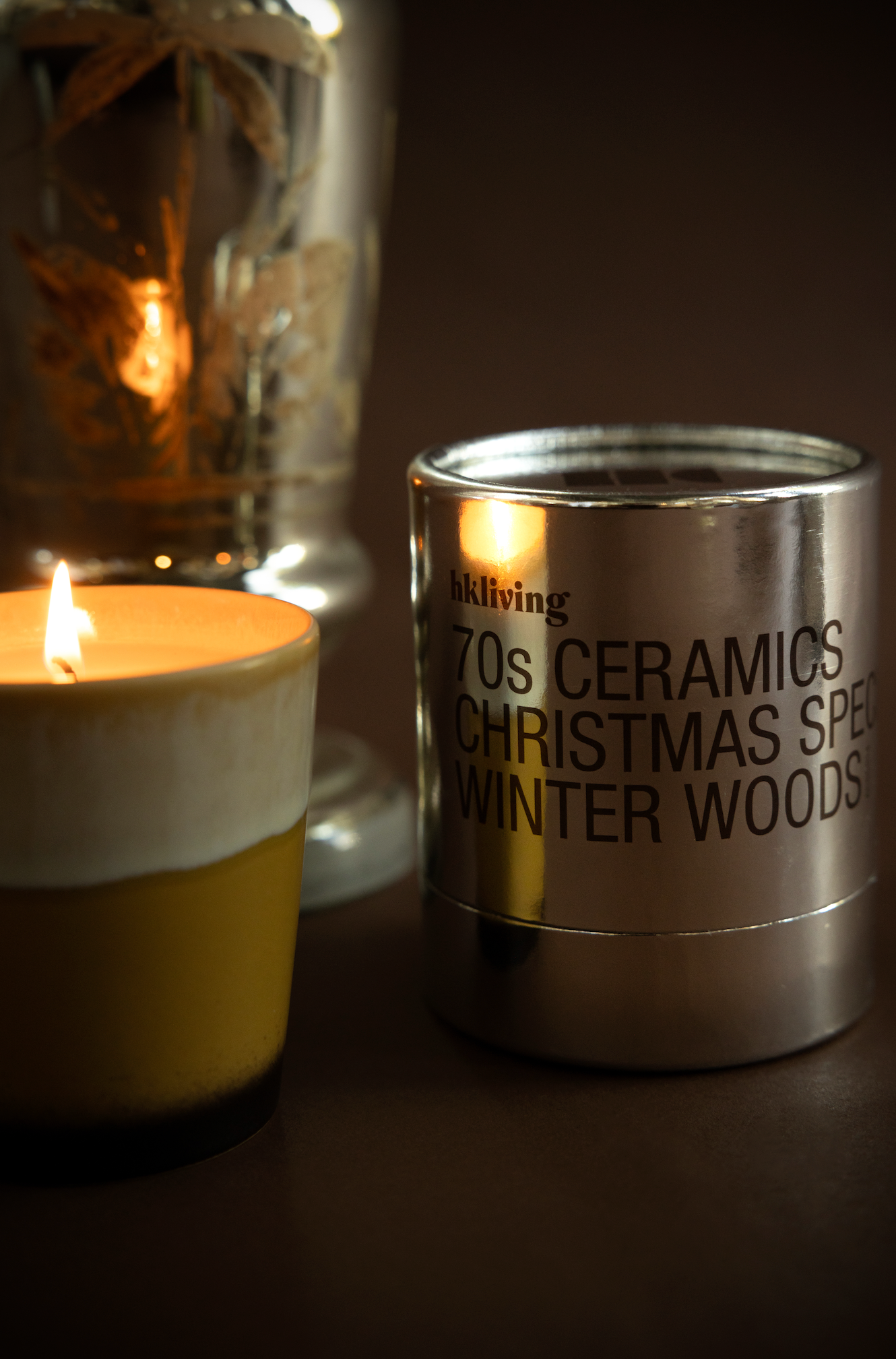 70s Christmas Geurkaars Winter Woods