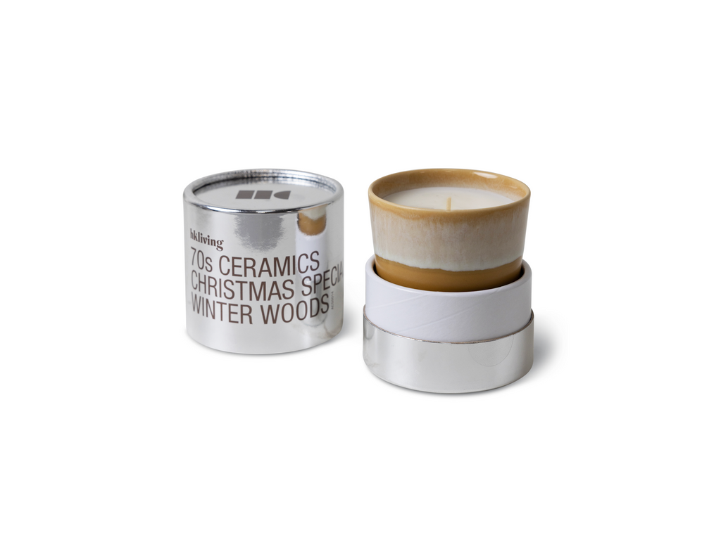 70s Christmas Geurkaars Winter Woods