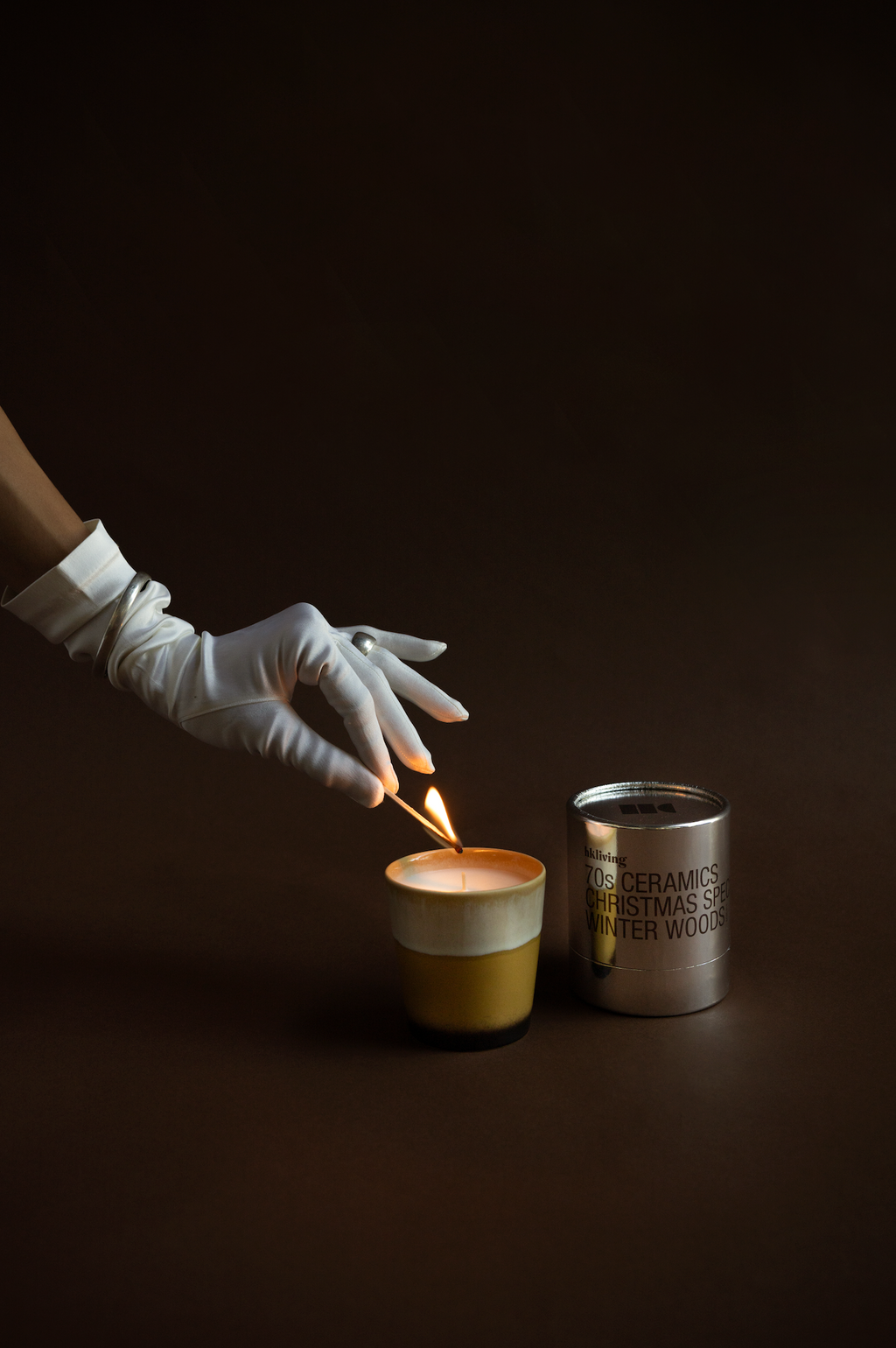 70s Christmas Geurkaars Winter Woods