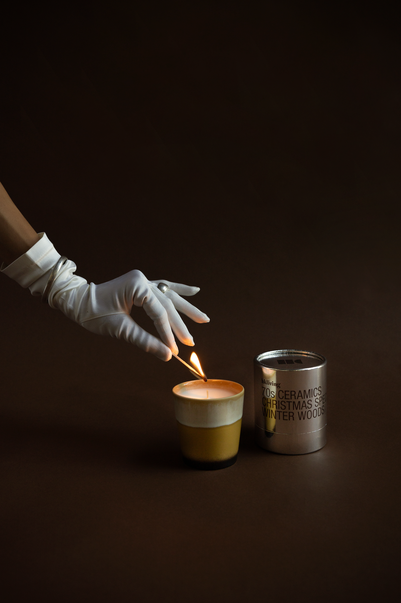 70s Christmas Geurkaars Winter Woods