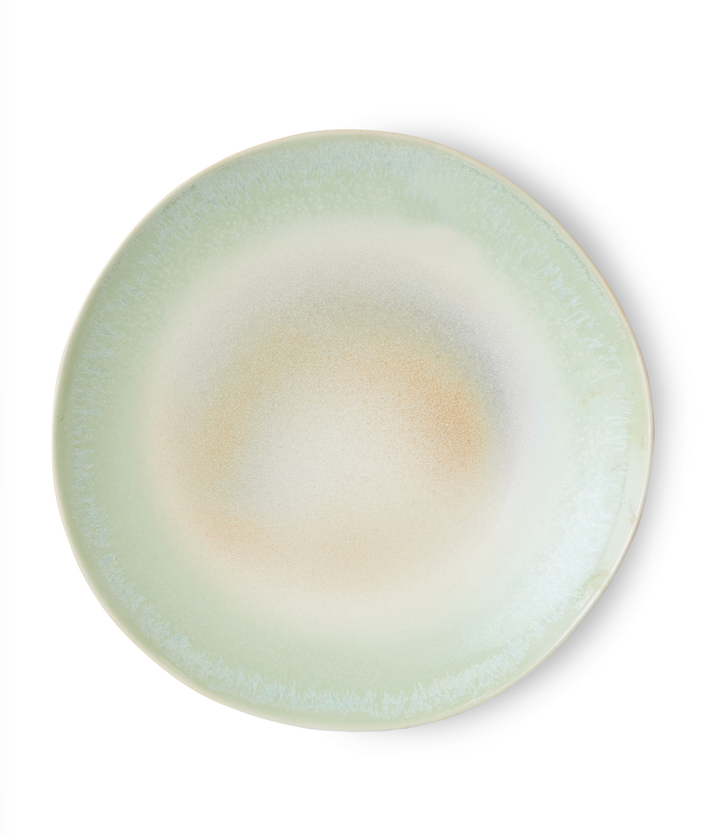 70s Dinner Plates Palms Set/2