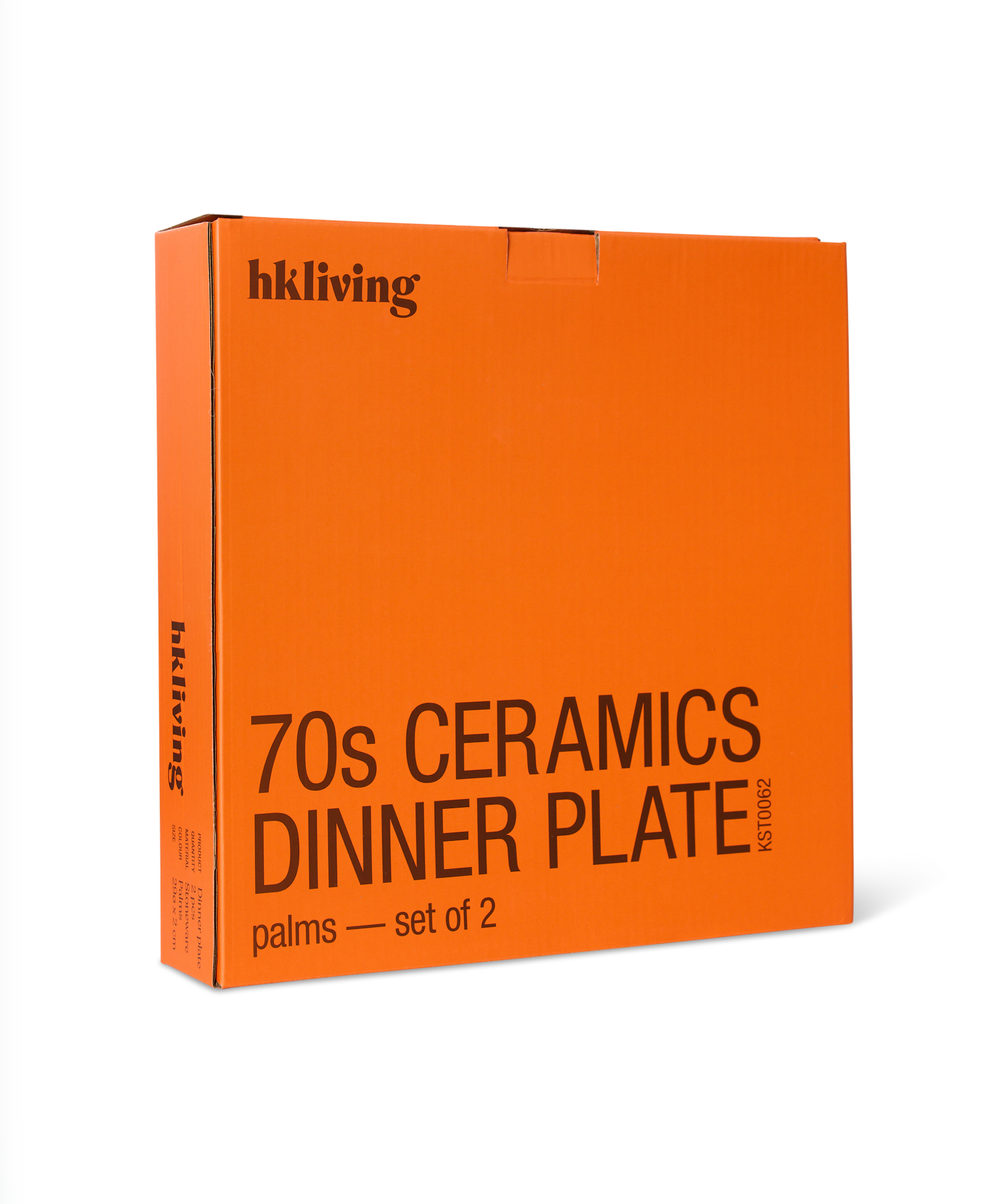 70s Dinner Plates Palms Set/2