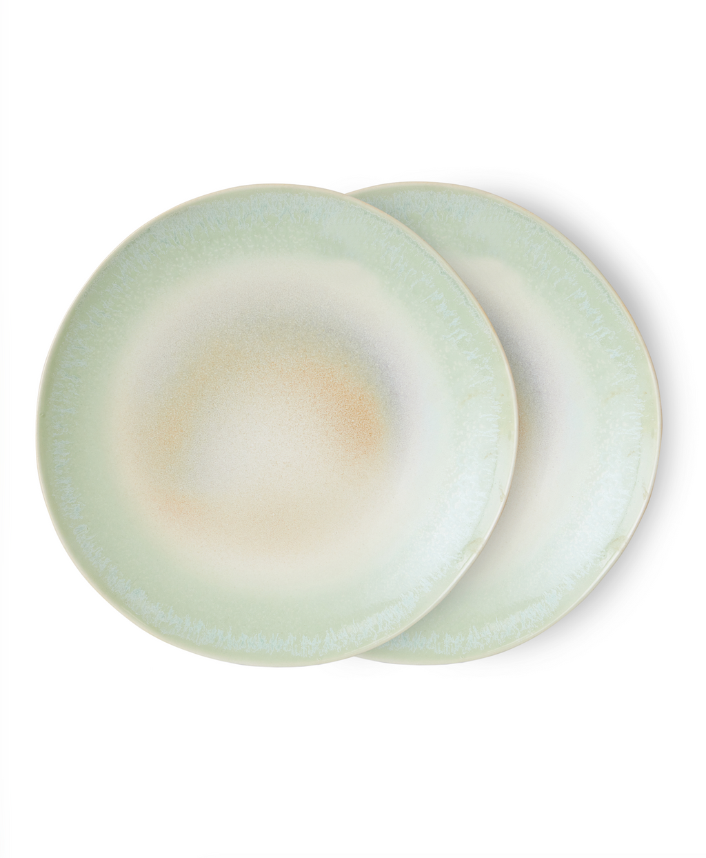 70s Dinner Plates Palms Set/2