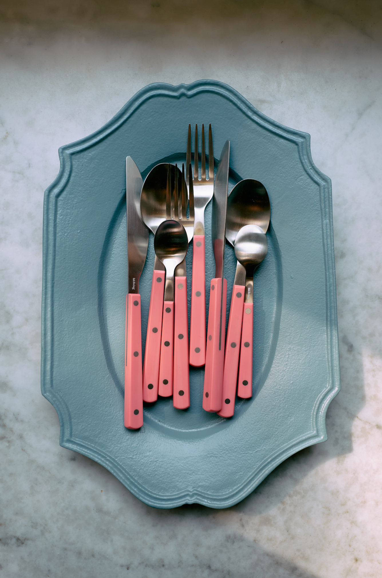 70s Cutlery Raspberry Set/16
