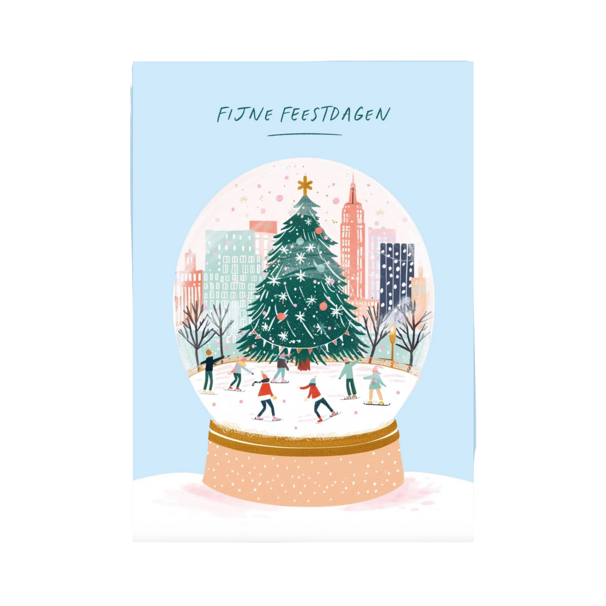 Snow Globe Holidays Wenskaart