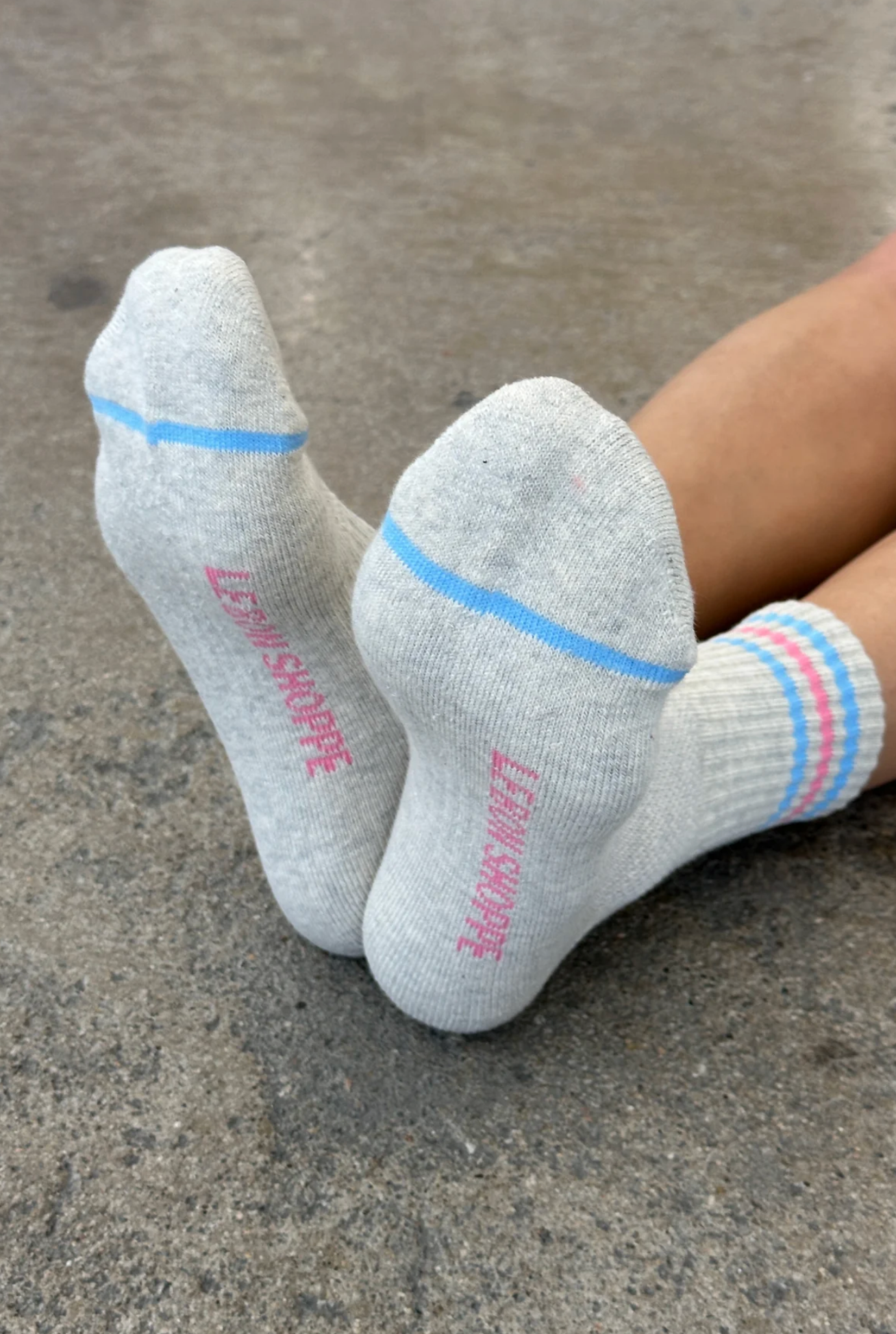 Girlfriend Socks Bright Grey