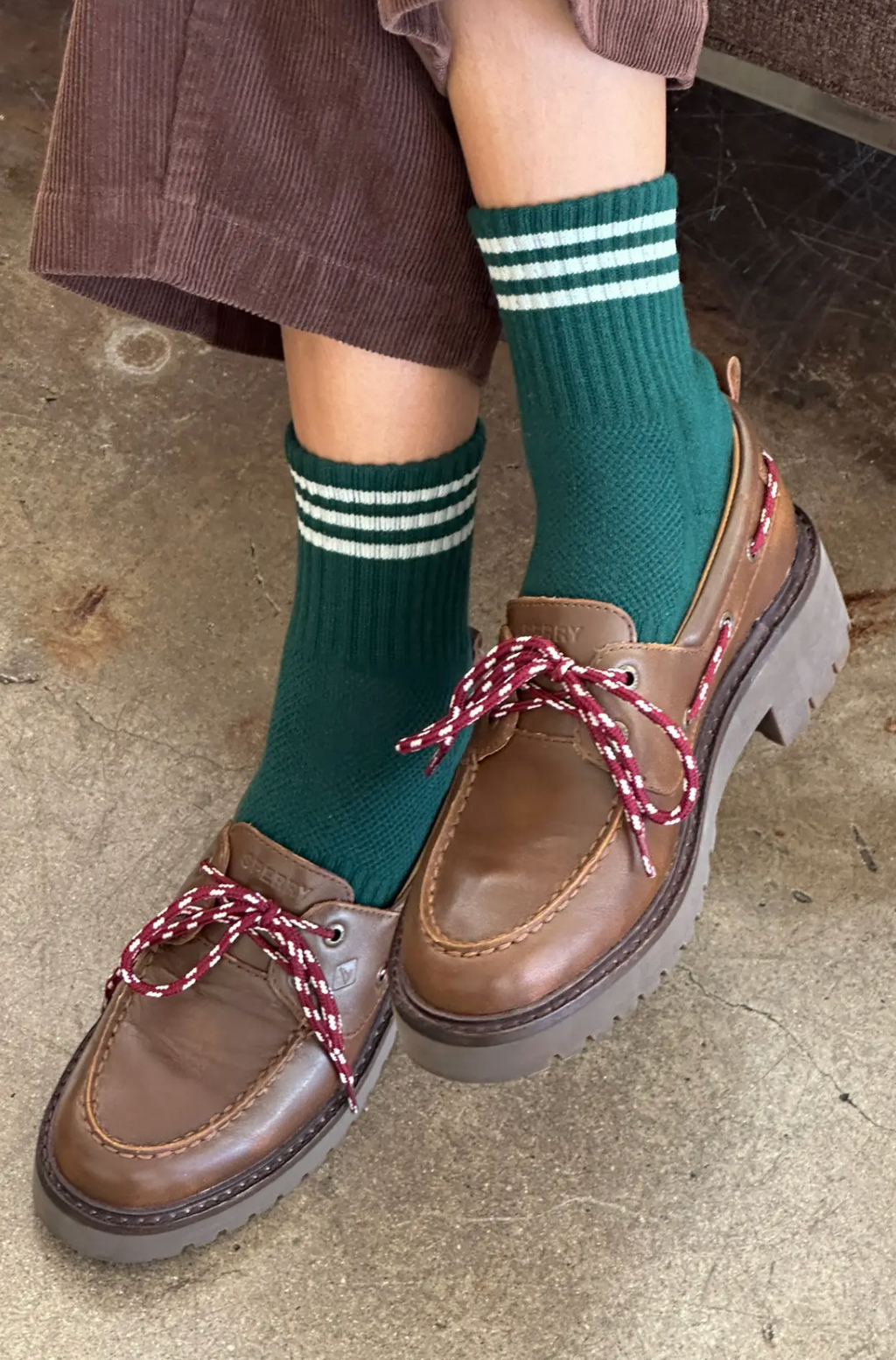 Girlfriend Socks Hunter Green