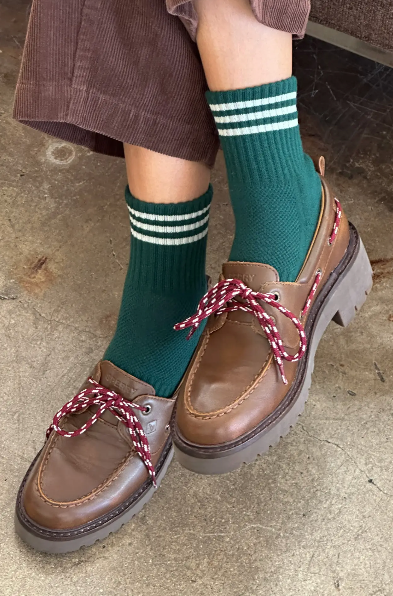 Girlfriend Socks Hunter Green