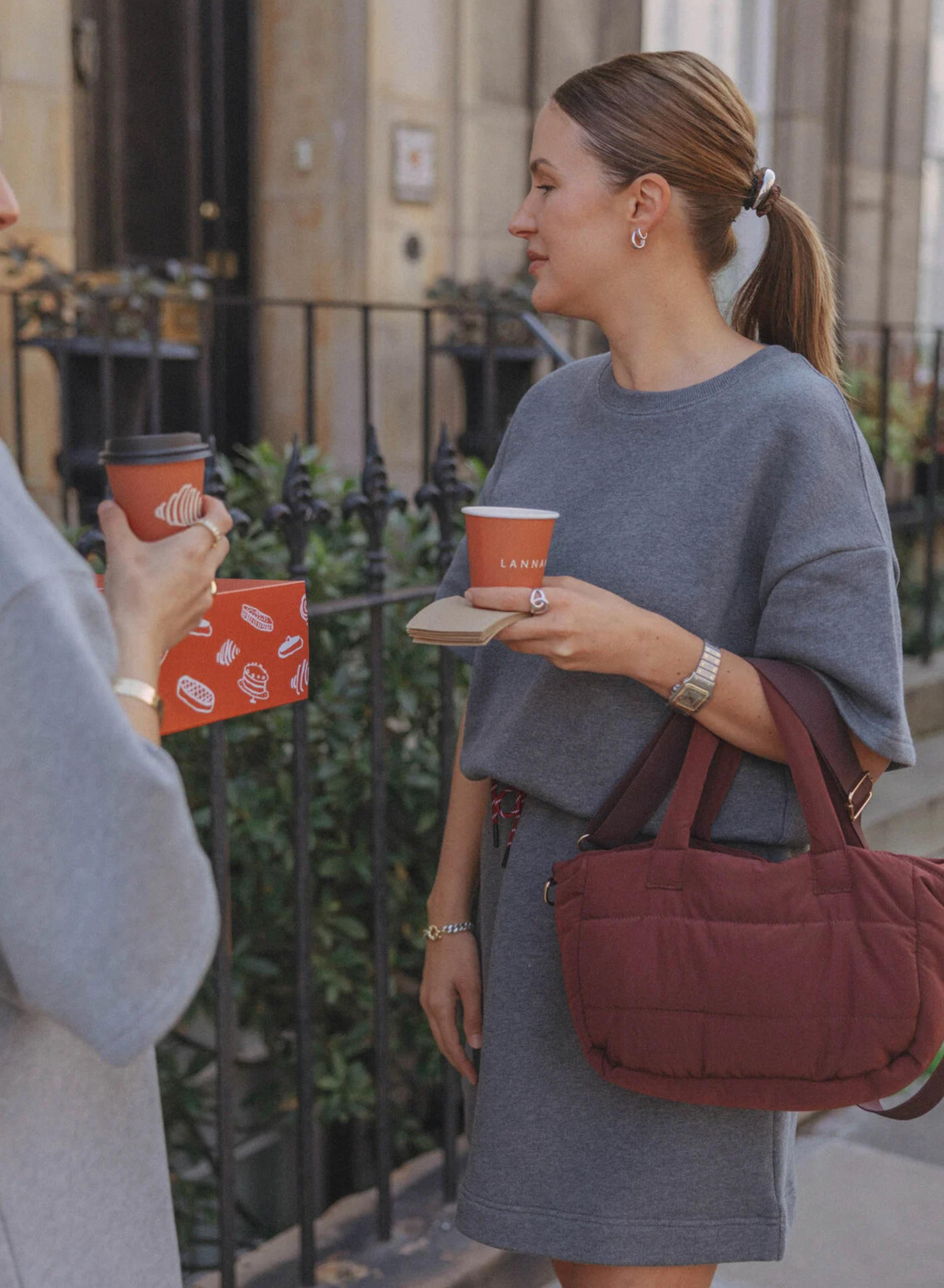 Bobbie Quilted Bag Bordeaux