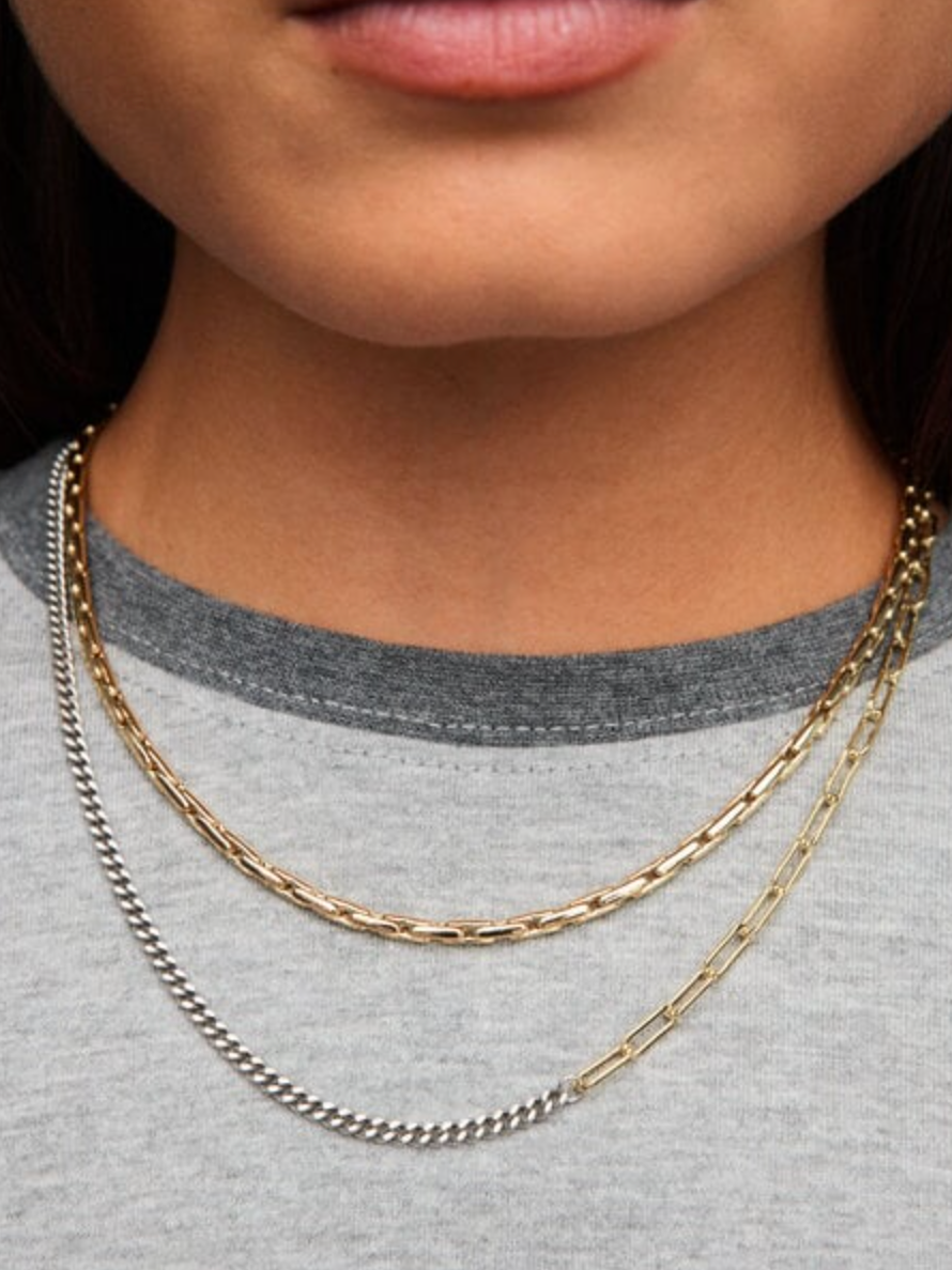 Rana Linked Snake Ketting Goud