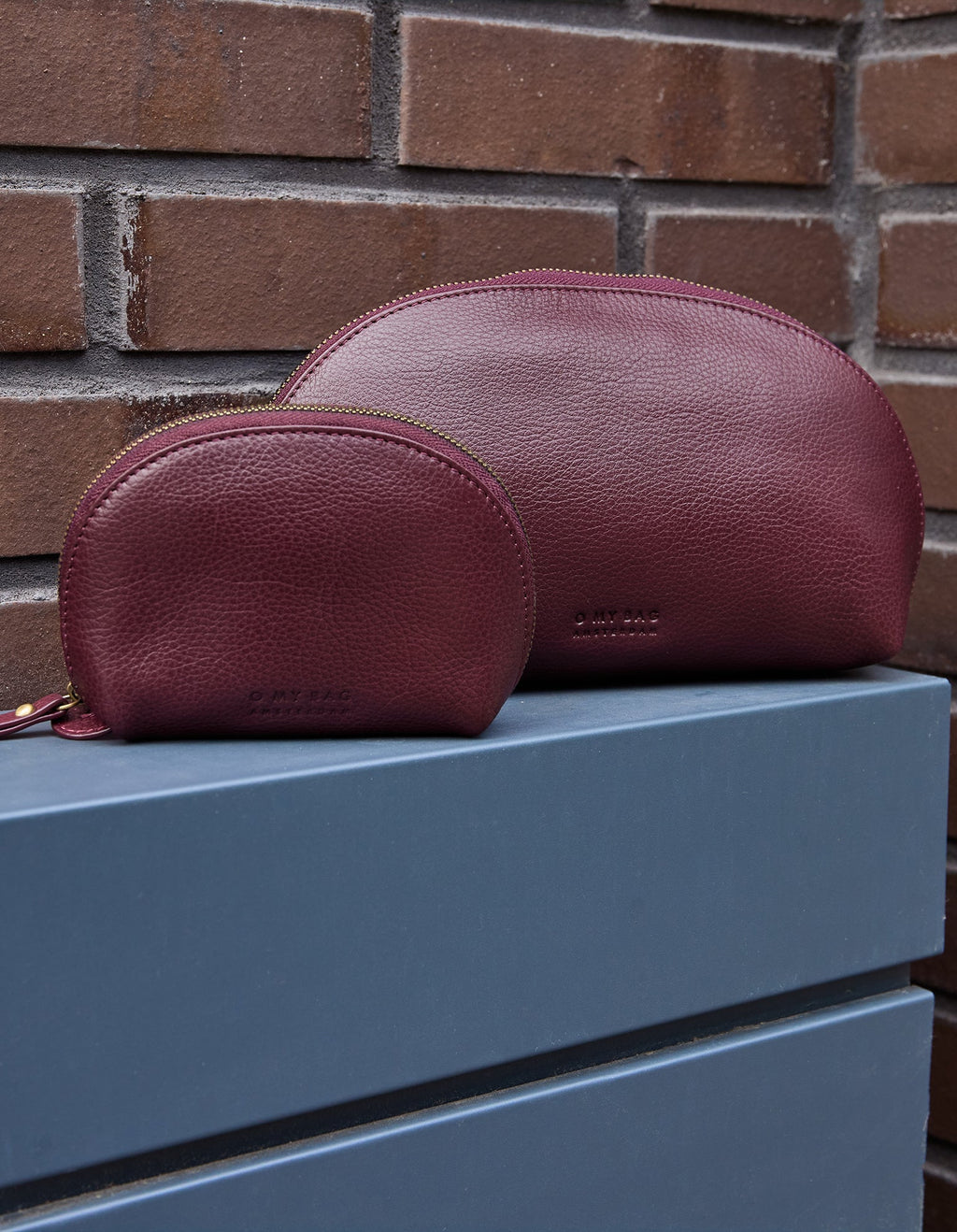 Make Up Case S Dark Cherry Soft Grain