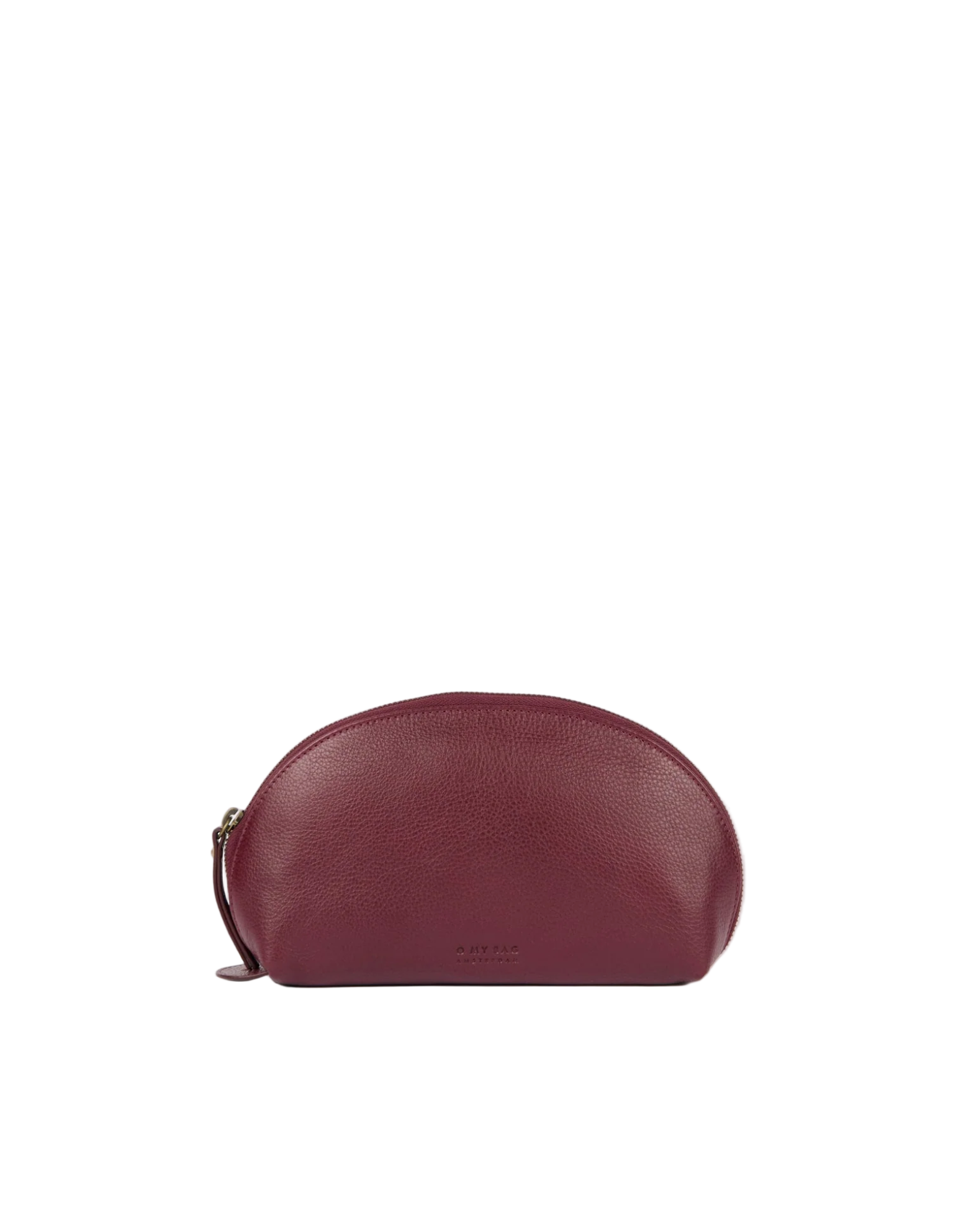 Make Up Case Dark Cherry Soft Grain Leather
