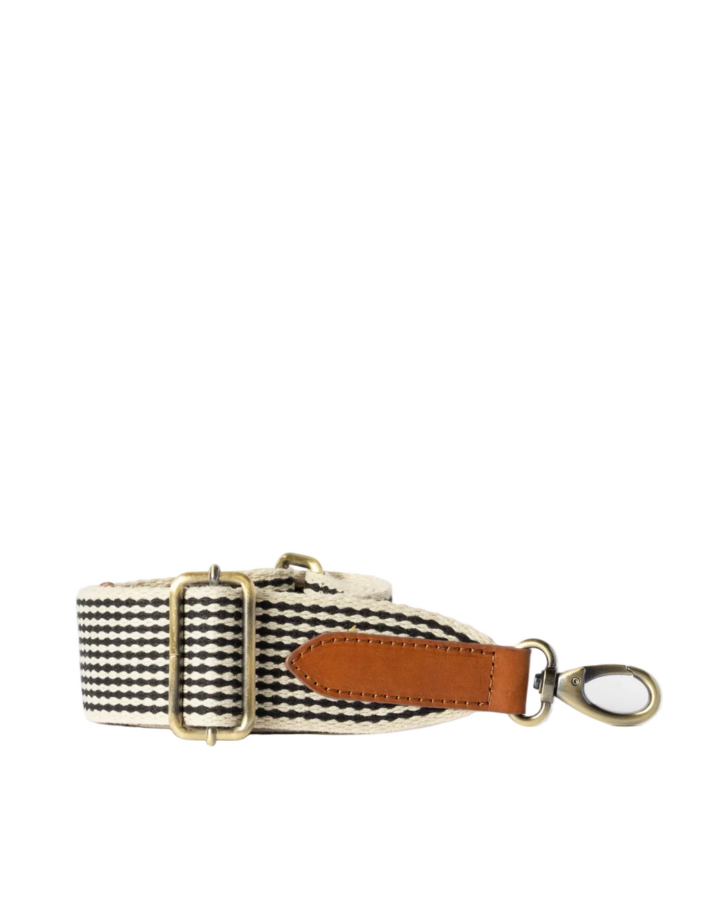 Webbing Strap Checkered Cognac