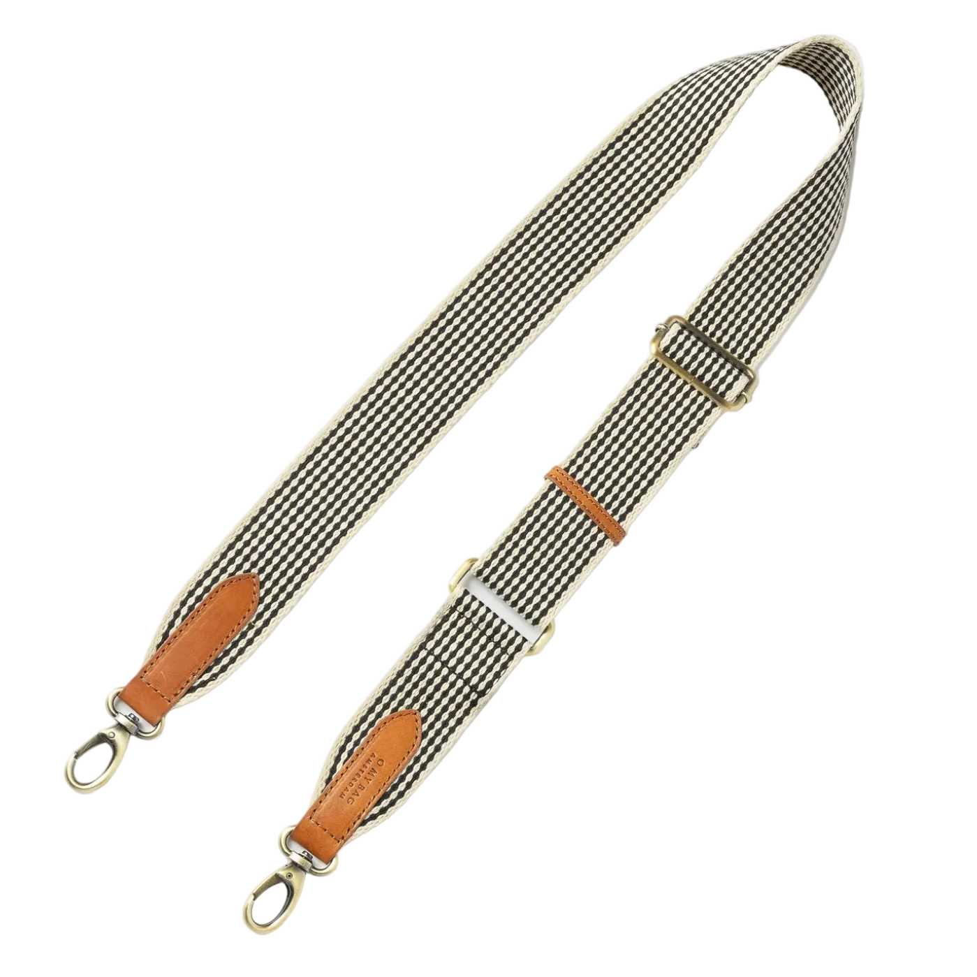 Webbing Strap Checkered Cognac