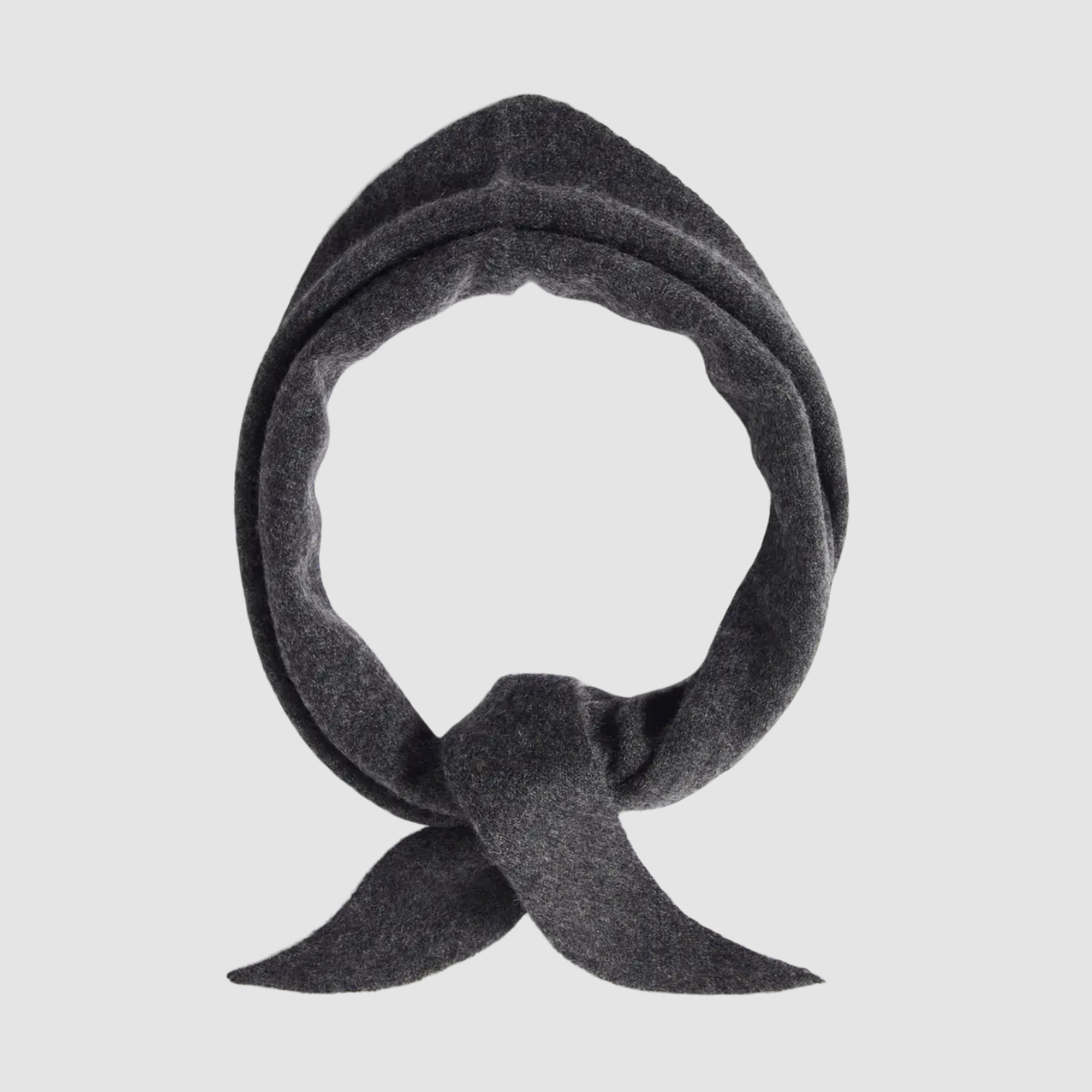 Maria Narrow Cashmere Scarf Dark Grey