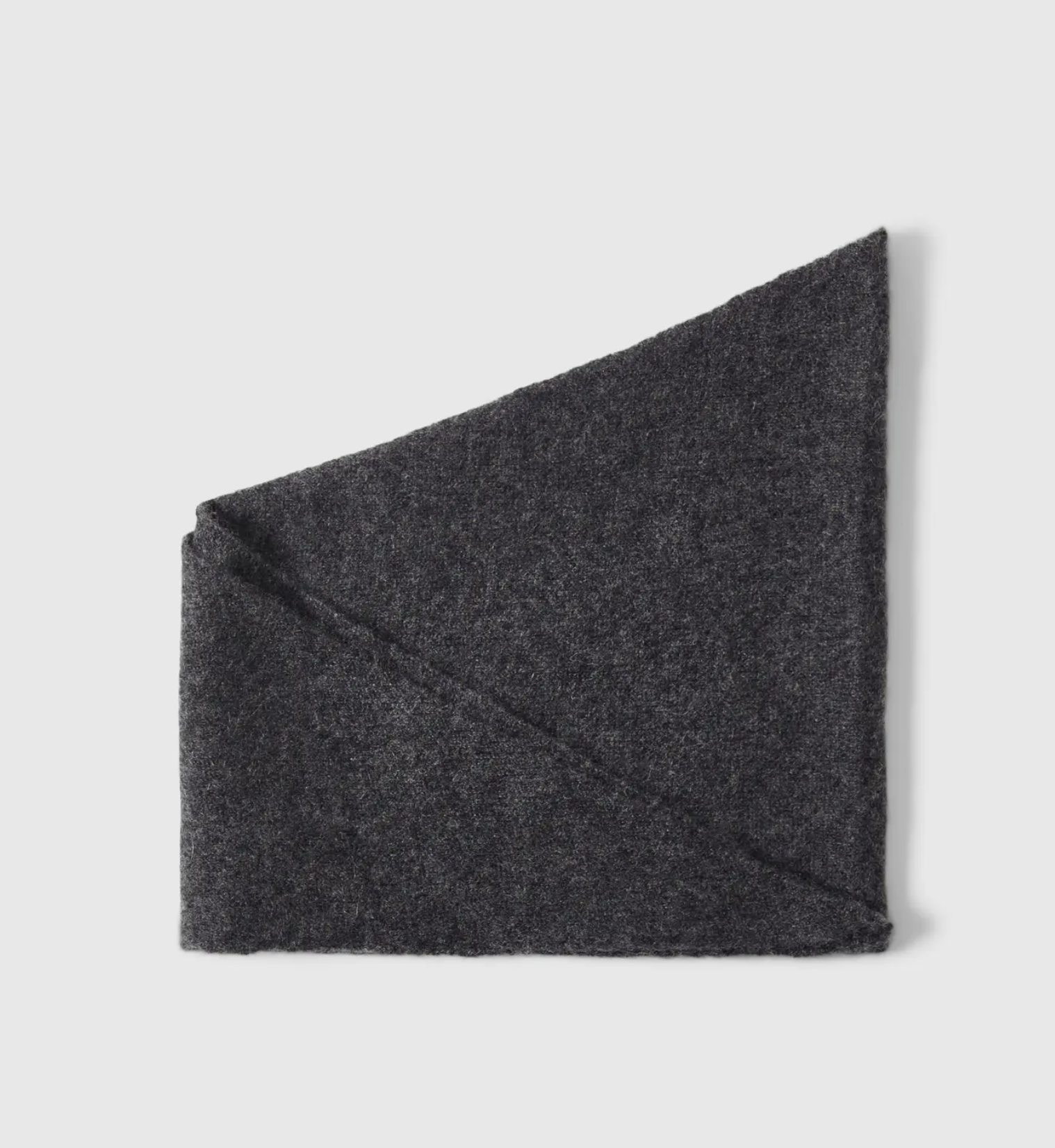Maria Narrow Cashmere Scarf Dark Grey